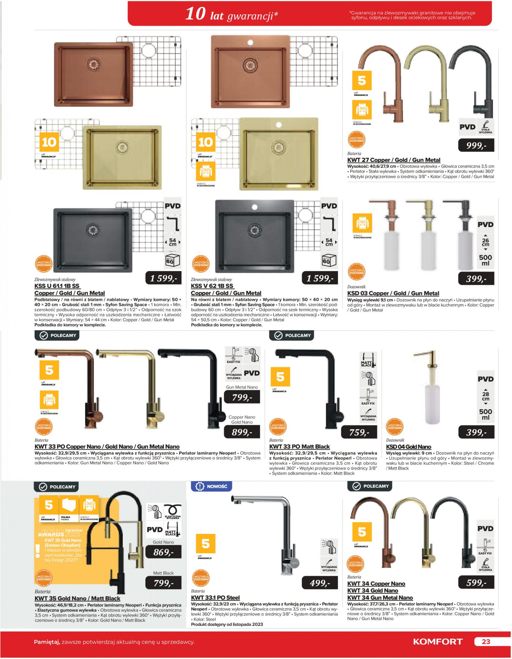 Komfort - Katalog AGD obowiązuje od 15.12.2023 23