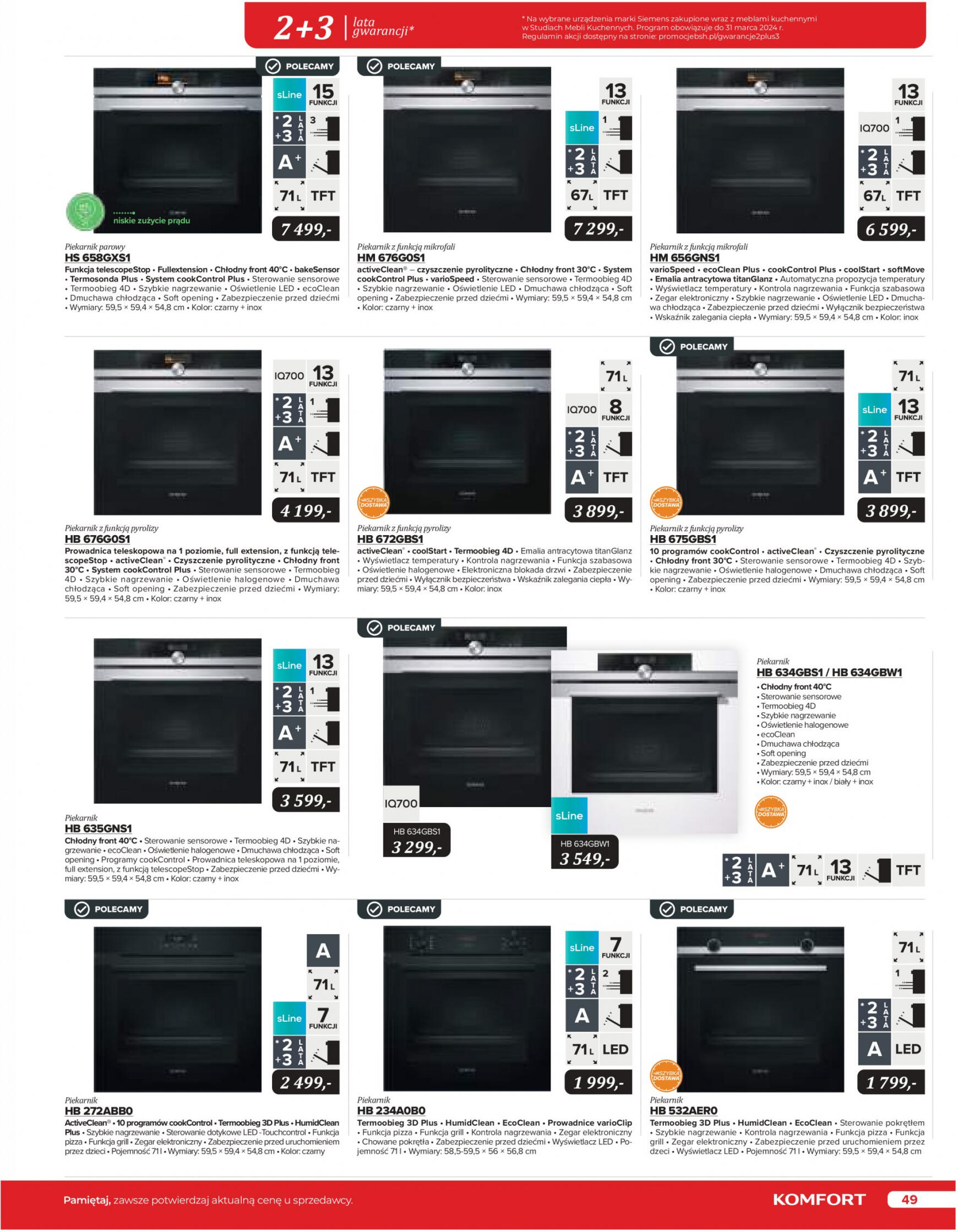 Komfort - Katalog AGD obowiązuje od 15.12.2023 49