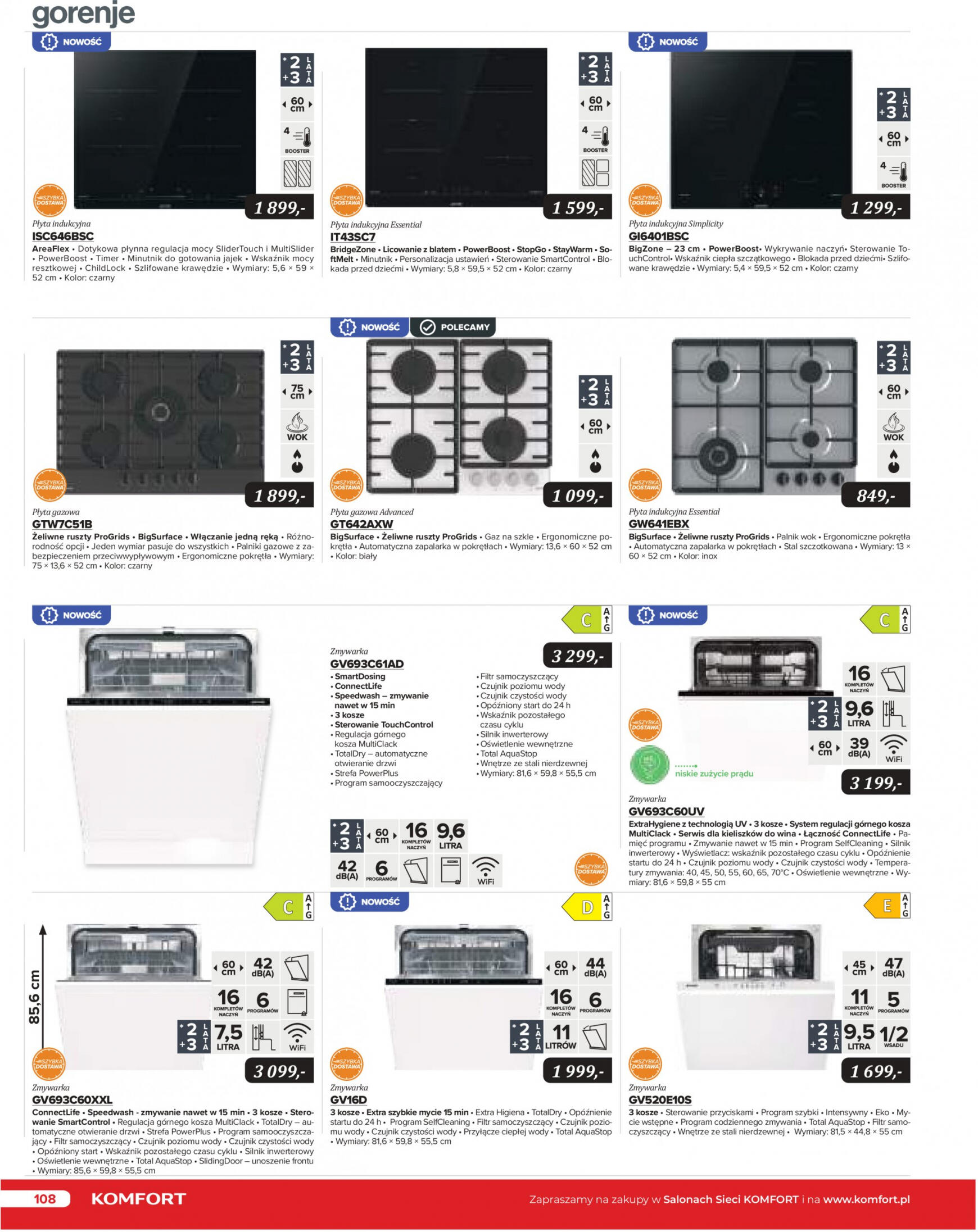 Komfort - Katalog AGD obowiązuje od 15.12.2023 108