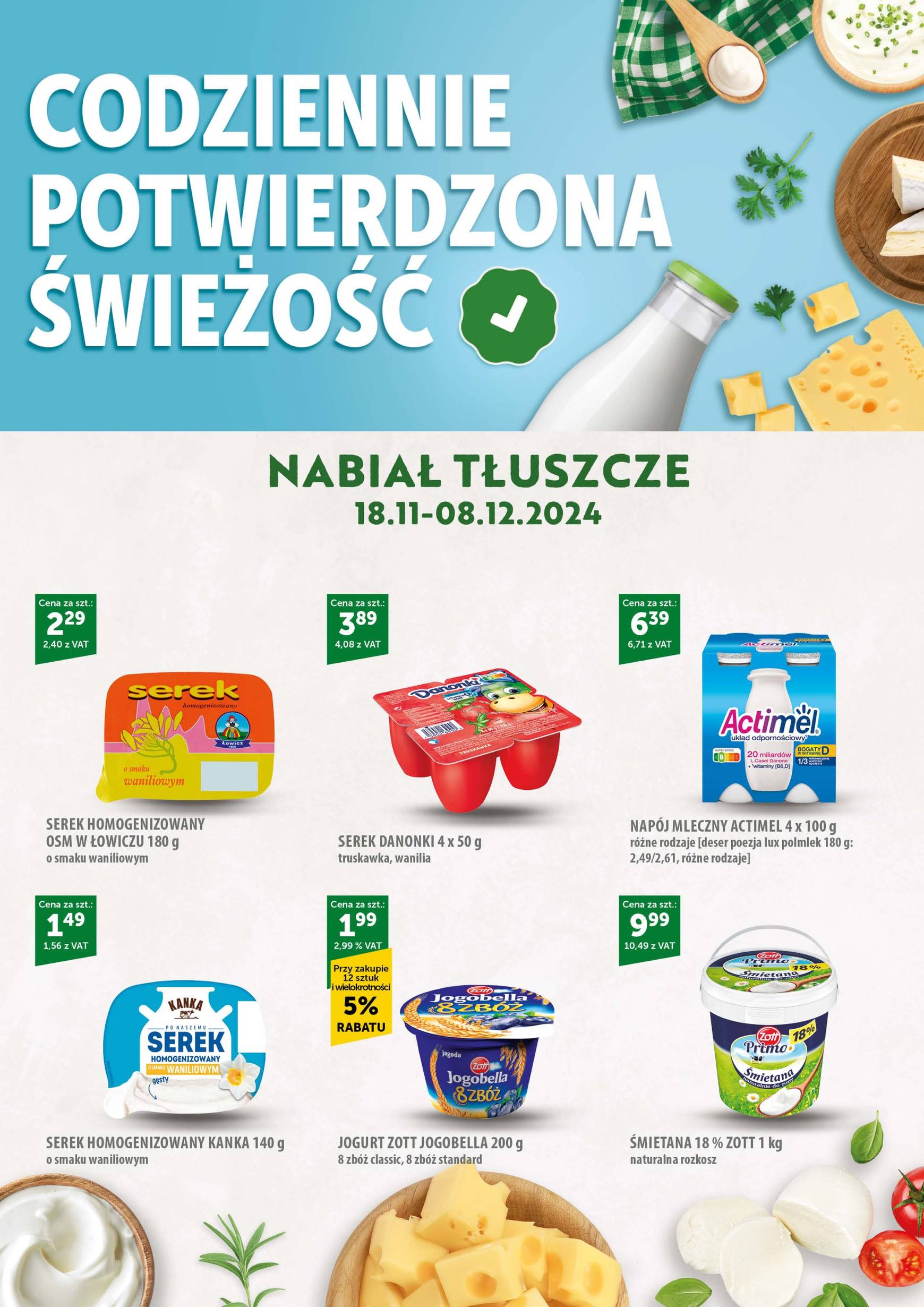 Eurocash - Codziennie Potwierdzona Świeżość gazetka ważna od 18.11. - 08.12.