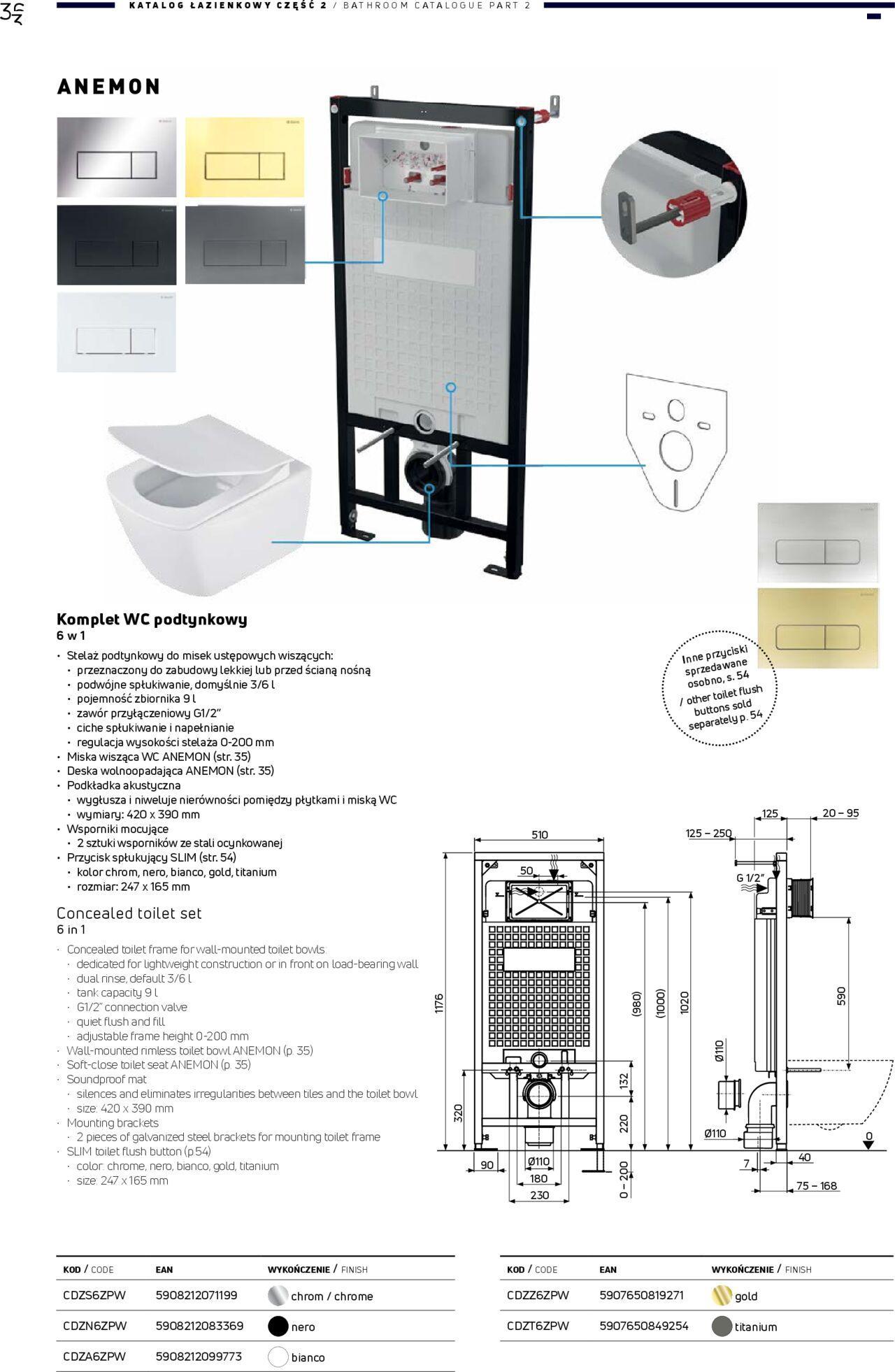 Deante Gazetka - Katalog łazienkowy 01.01.2024 - 31.12.2024 36