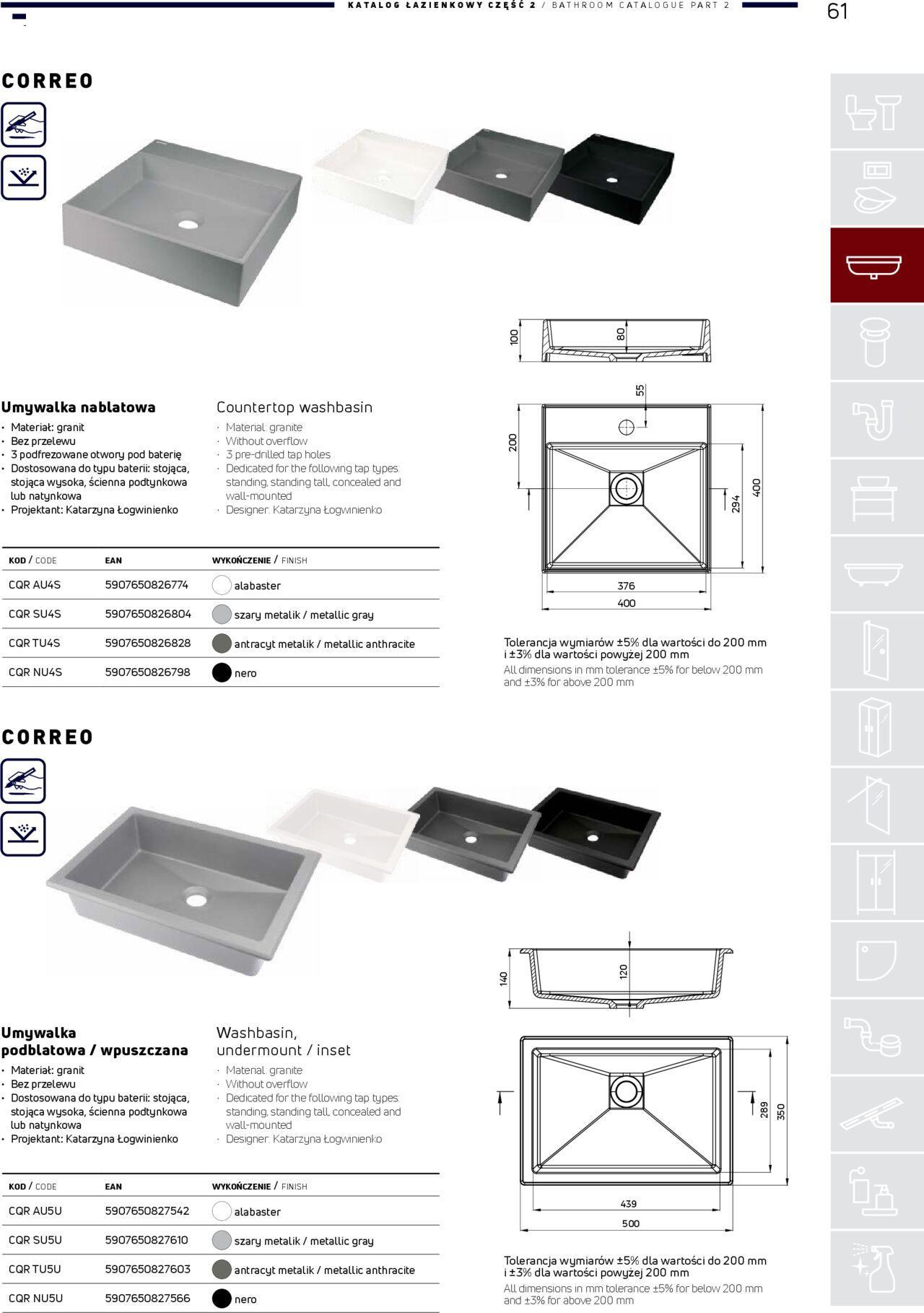 Deante Gazetka - Katalog łazienkowy 01.01.2024 - 31.12.2024 61