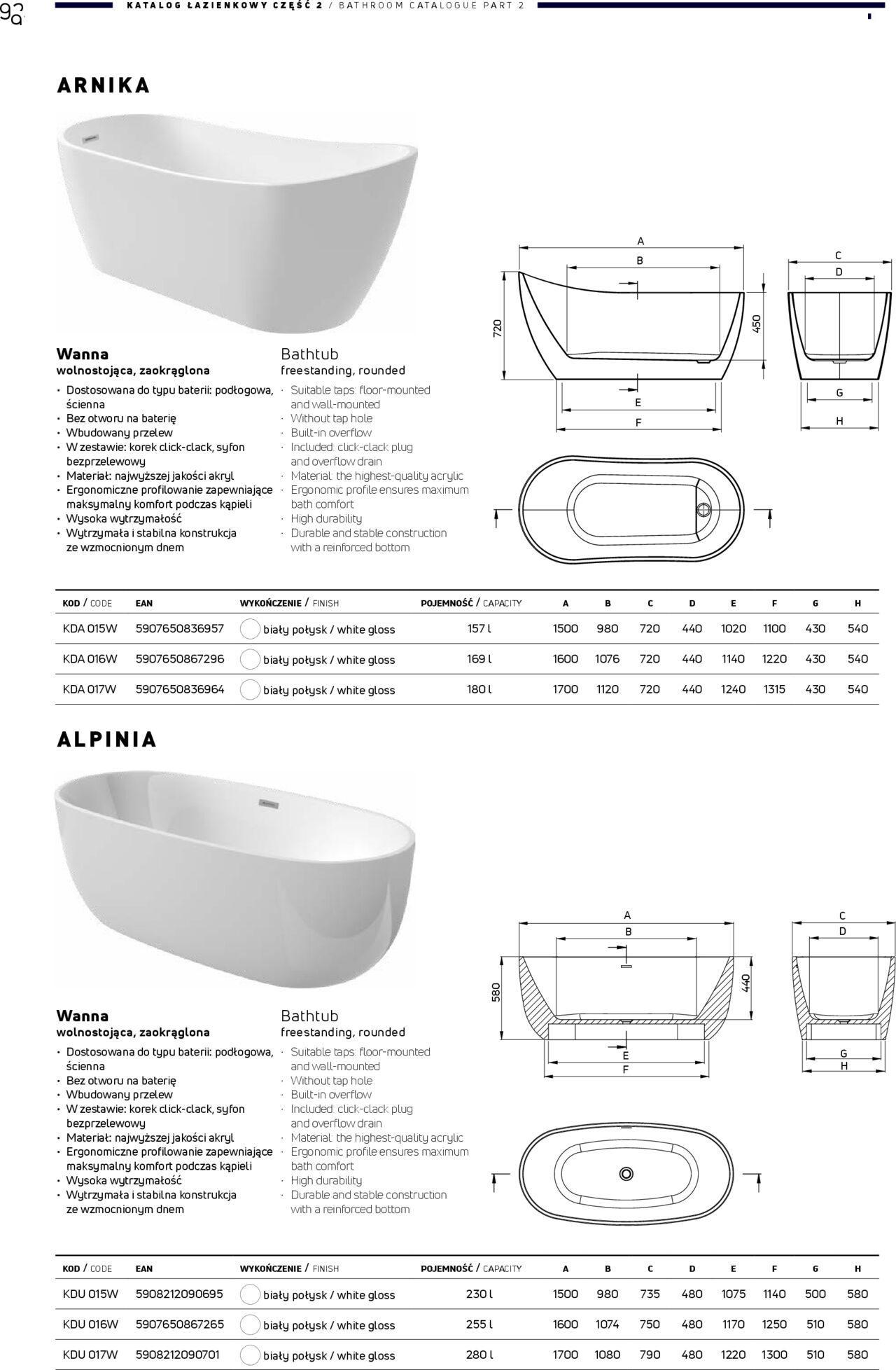 Deante Gazetka - Katalog łazienkowy 01.01.2024 - 31.12.2024 92