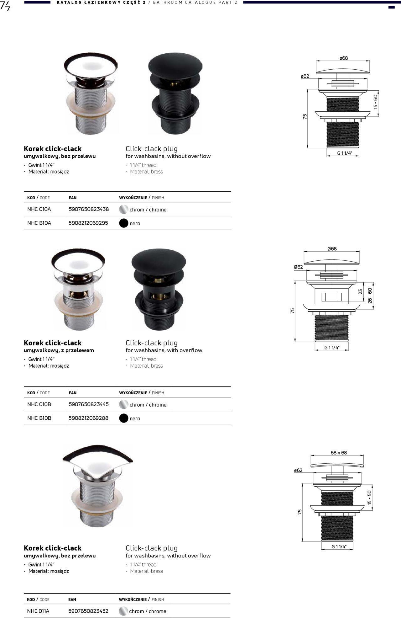 Deante Gazetka - Katalog łazienkowy 01.01.2024 - 31.12.2024 74