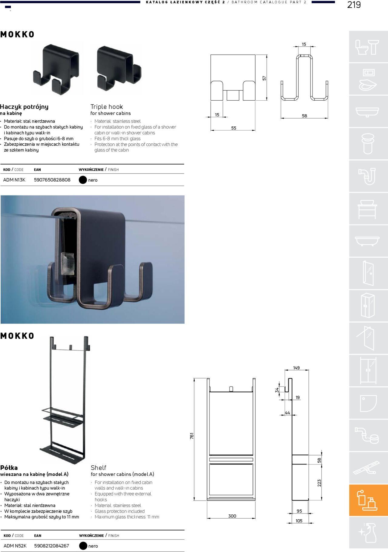 Deante Gazetka - Katalog łazienkowy 01.01.2024 - 31.12.2024 219