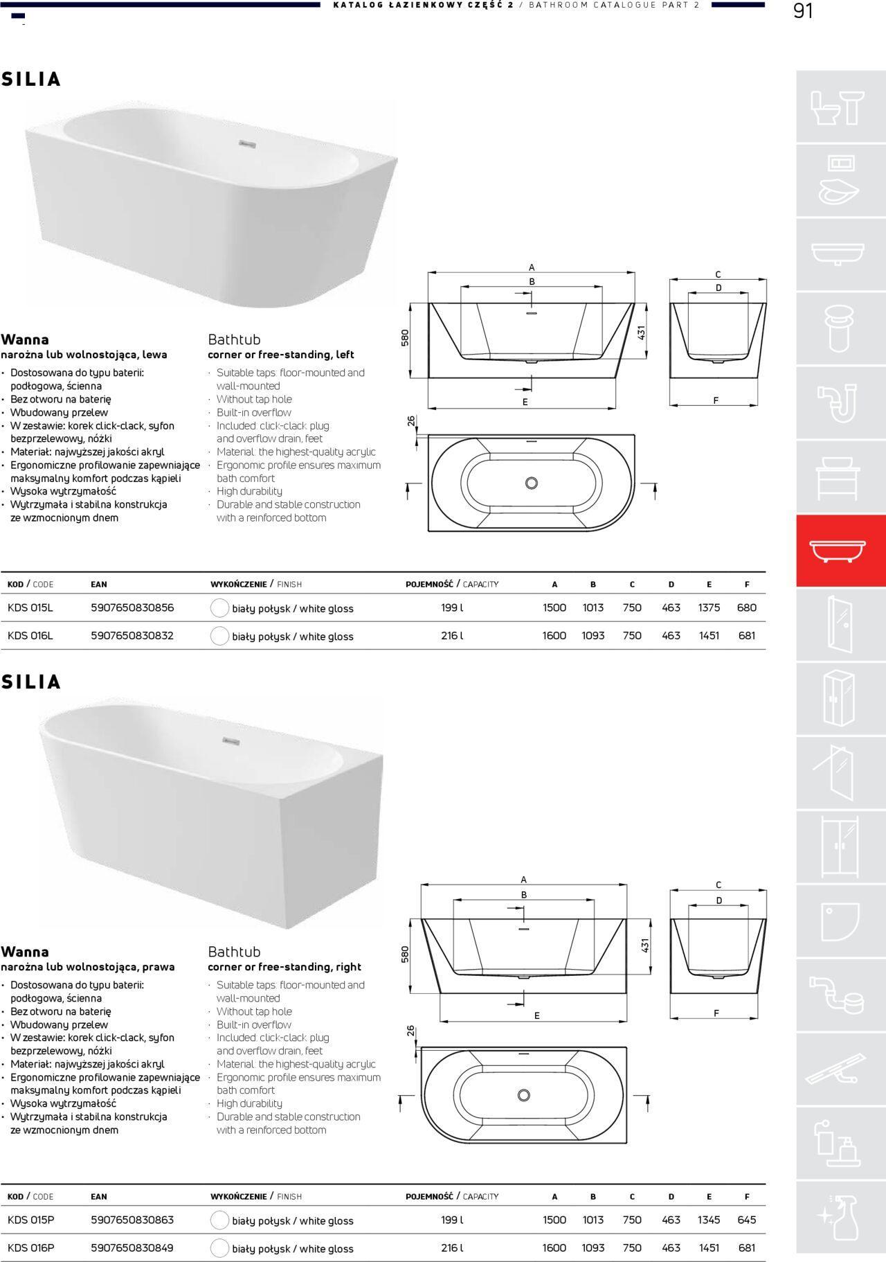 Deante Gazetka - Katalog łazienkowy 01.01.2024 - 31.12.2024 91