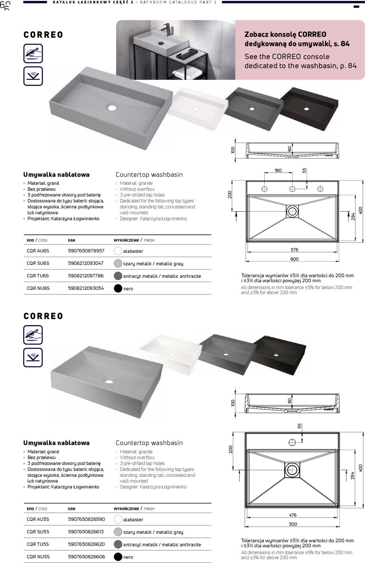 Deante Gazetka - Katalog łazienkowy 01.01.2024 - 31.12.2024 60