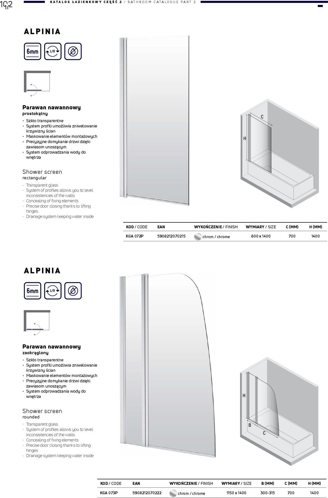 Deante Gazetka - Katalog łazienkowy 01.01.2024 - 31.12.2024 102