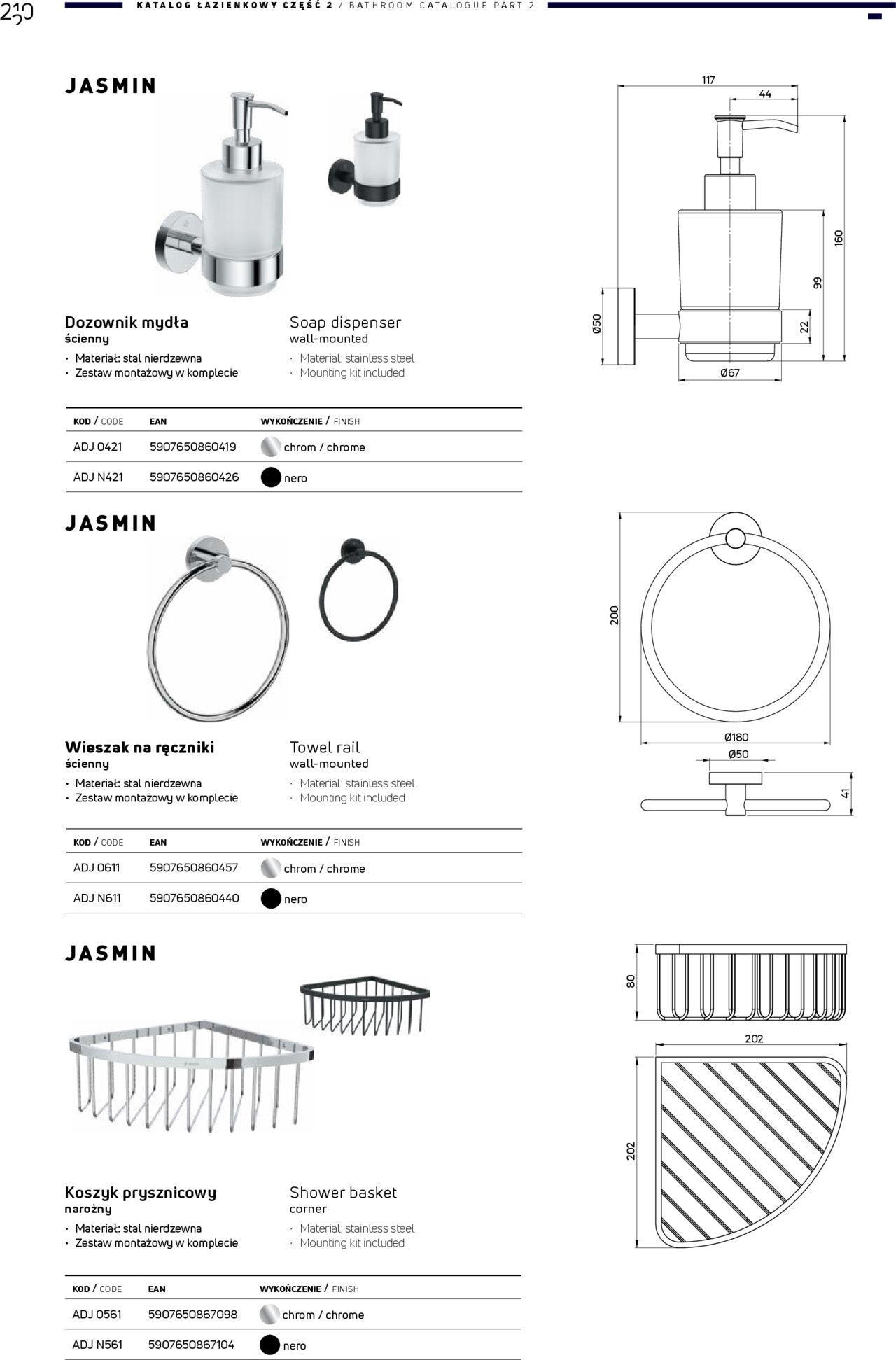 Deante Gazetka - Katalog łazienkowy 01.01.2024 - 31.12.2024 210