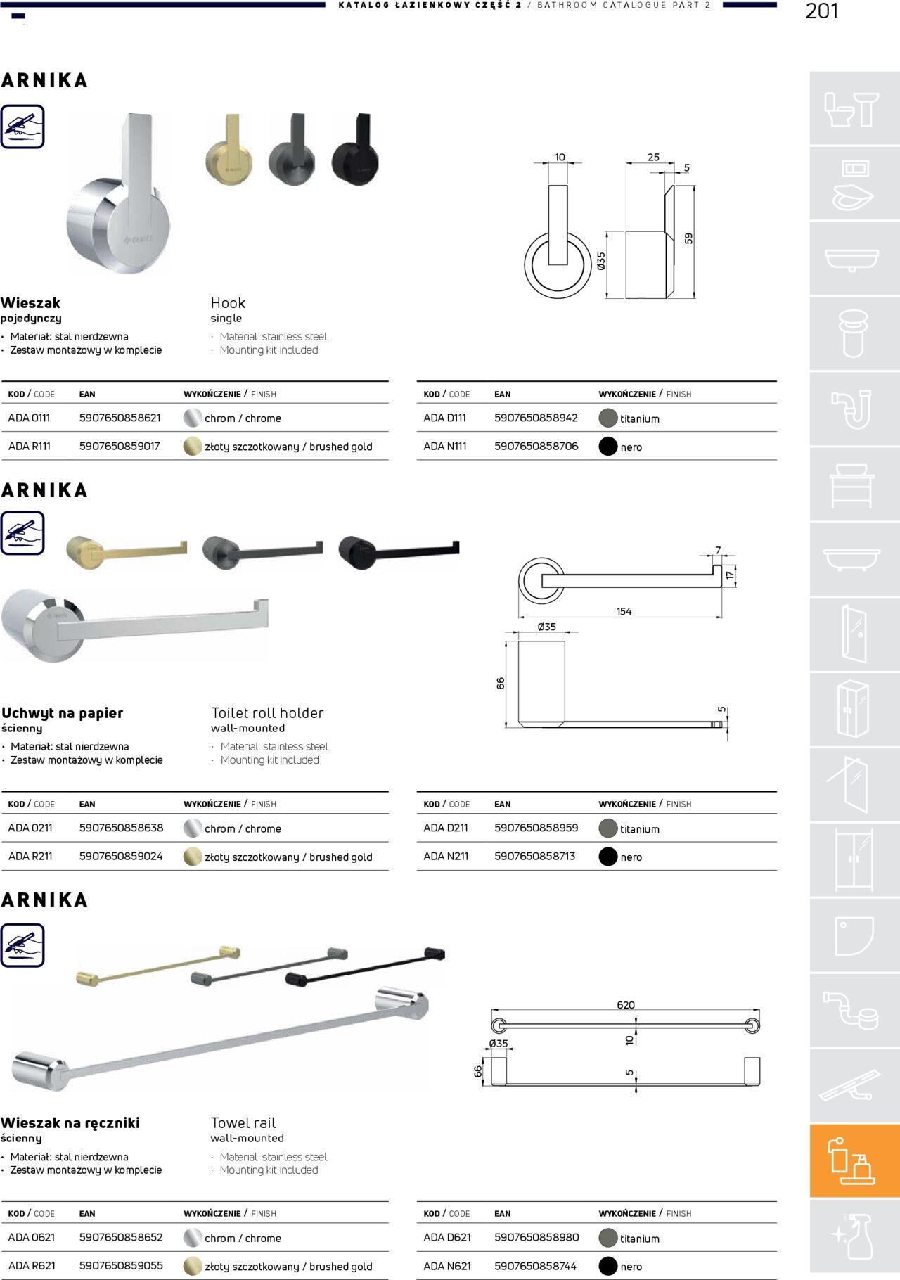 Deante Gazetka - Katalog łazienkowy 01.01.2024 - 31.12.2024 201