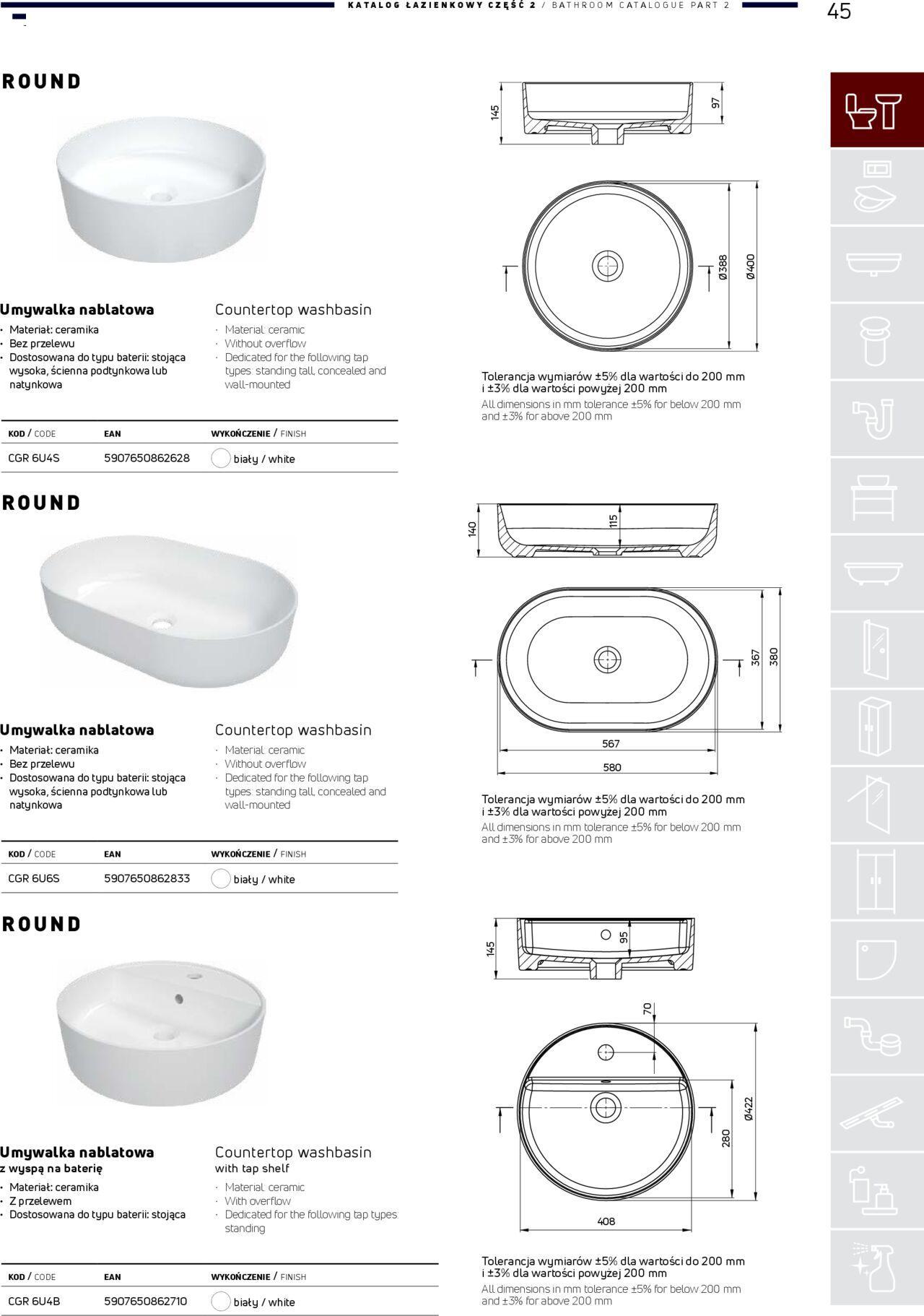 Deante Gazetka - Katalog łazienkowy 01.01.2024 - 31.12.2024 45