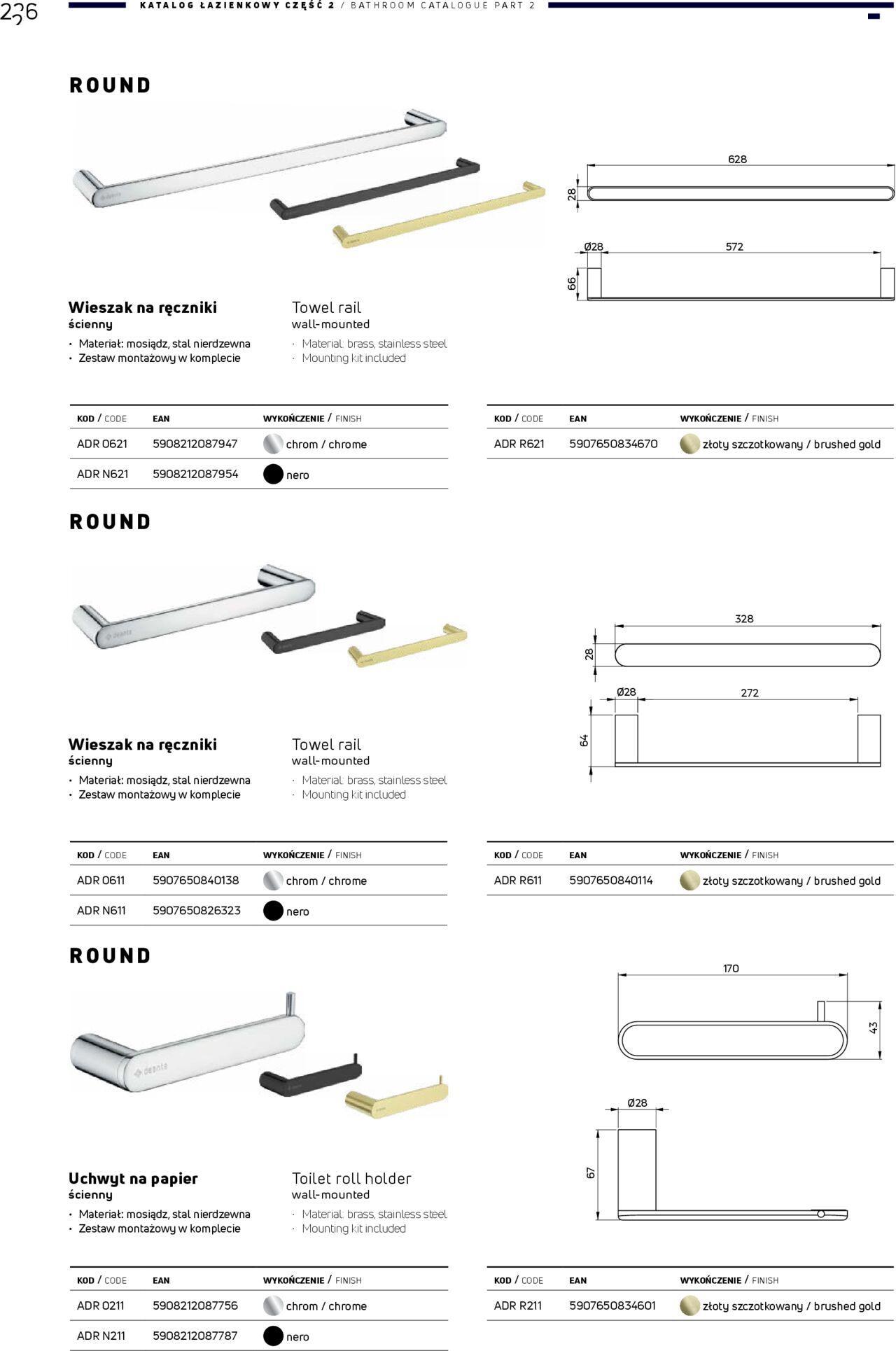 Deante Gazetka - Katalog łazienkowy 01.01.2024 - 31.12.2024 226