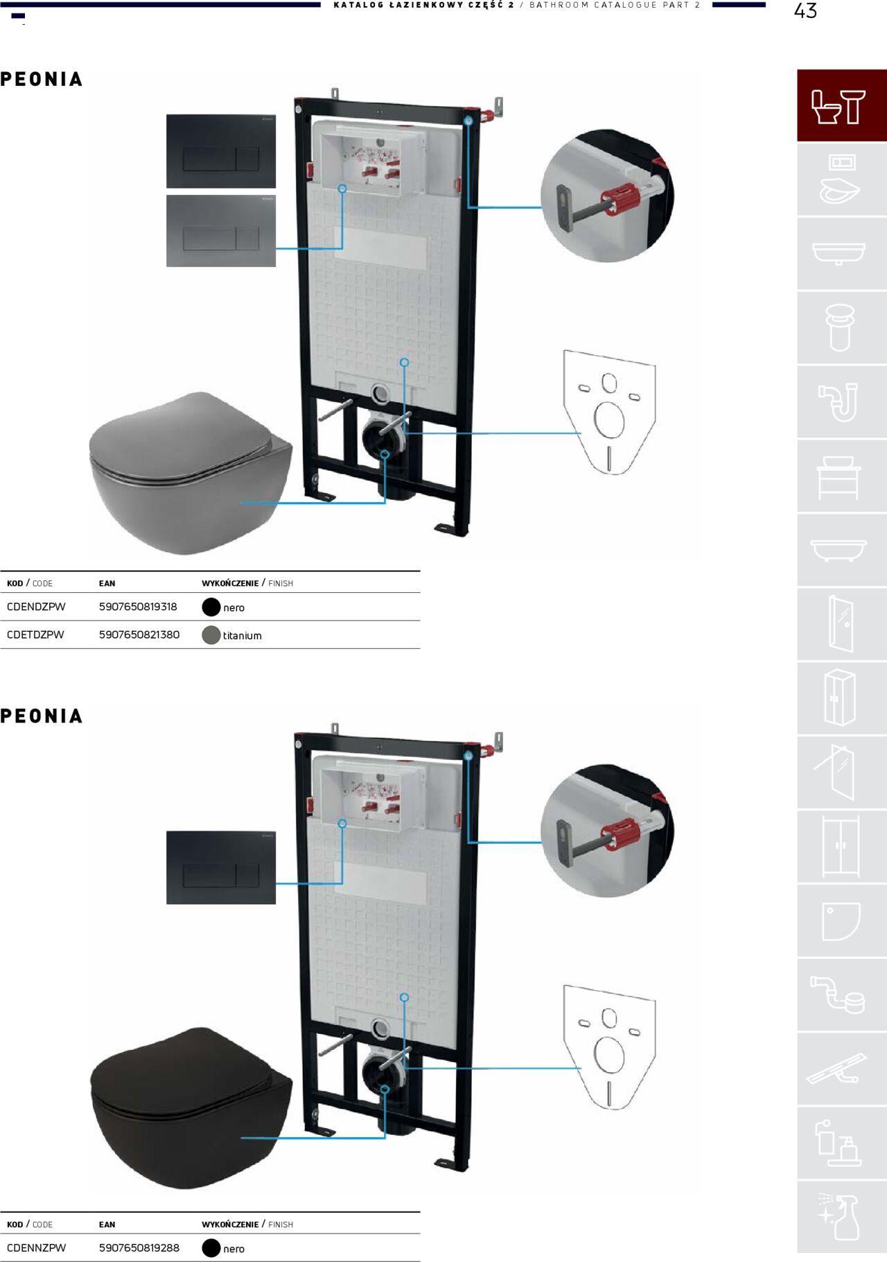 Deante Gazetka - Katalog łazienkowy 01.01.2024 - 31.12.2024 43