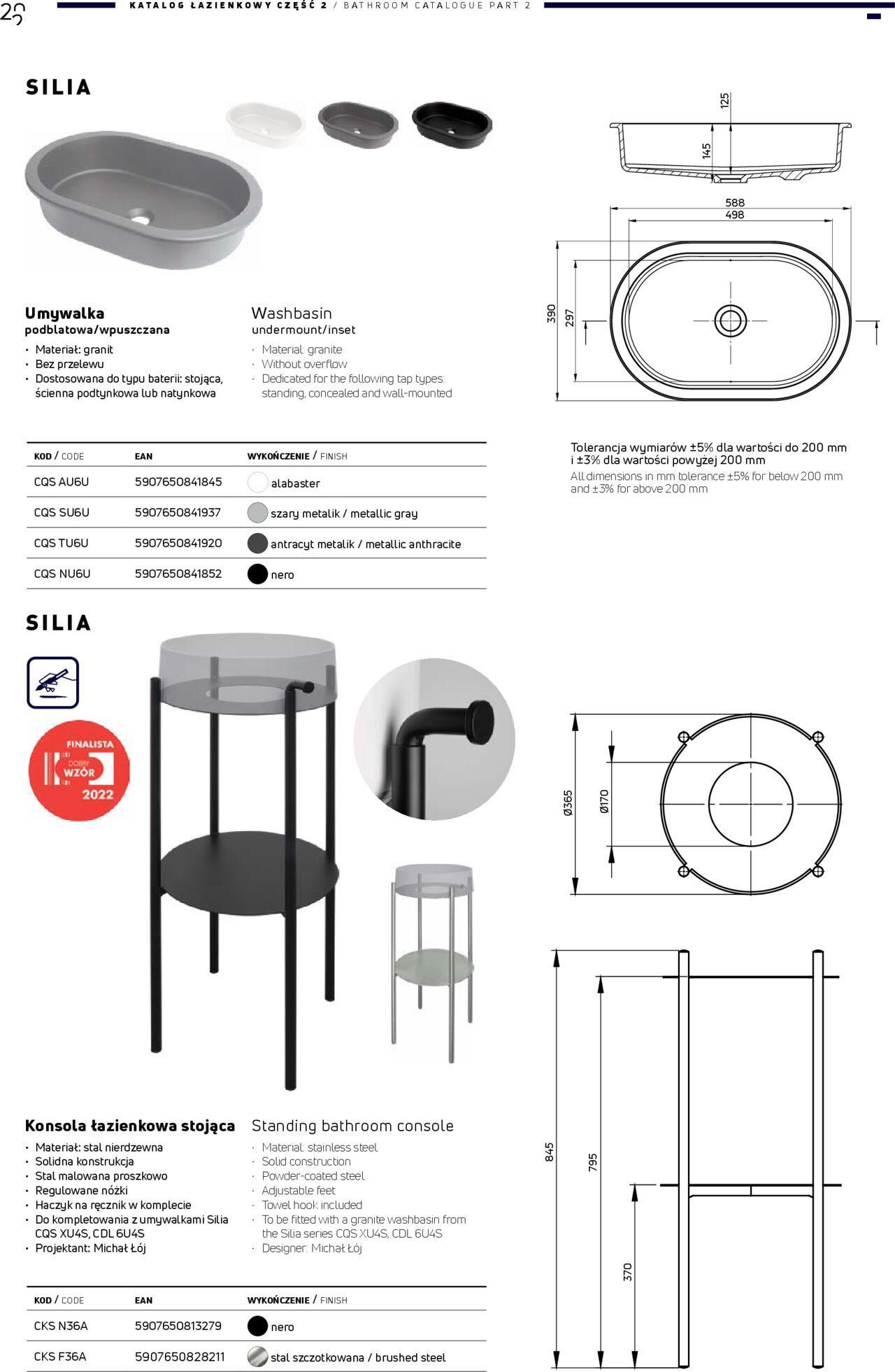 Deante Gazetka - Katalog łazienkowy 01.01.2024 - 31.12.2024 20