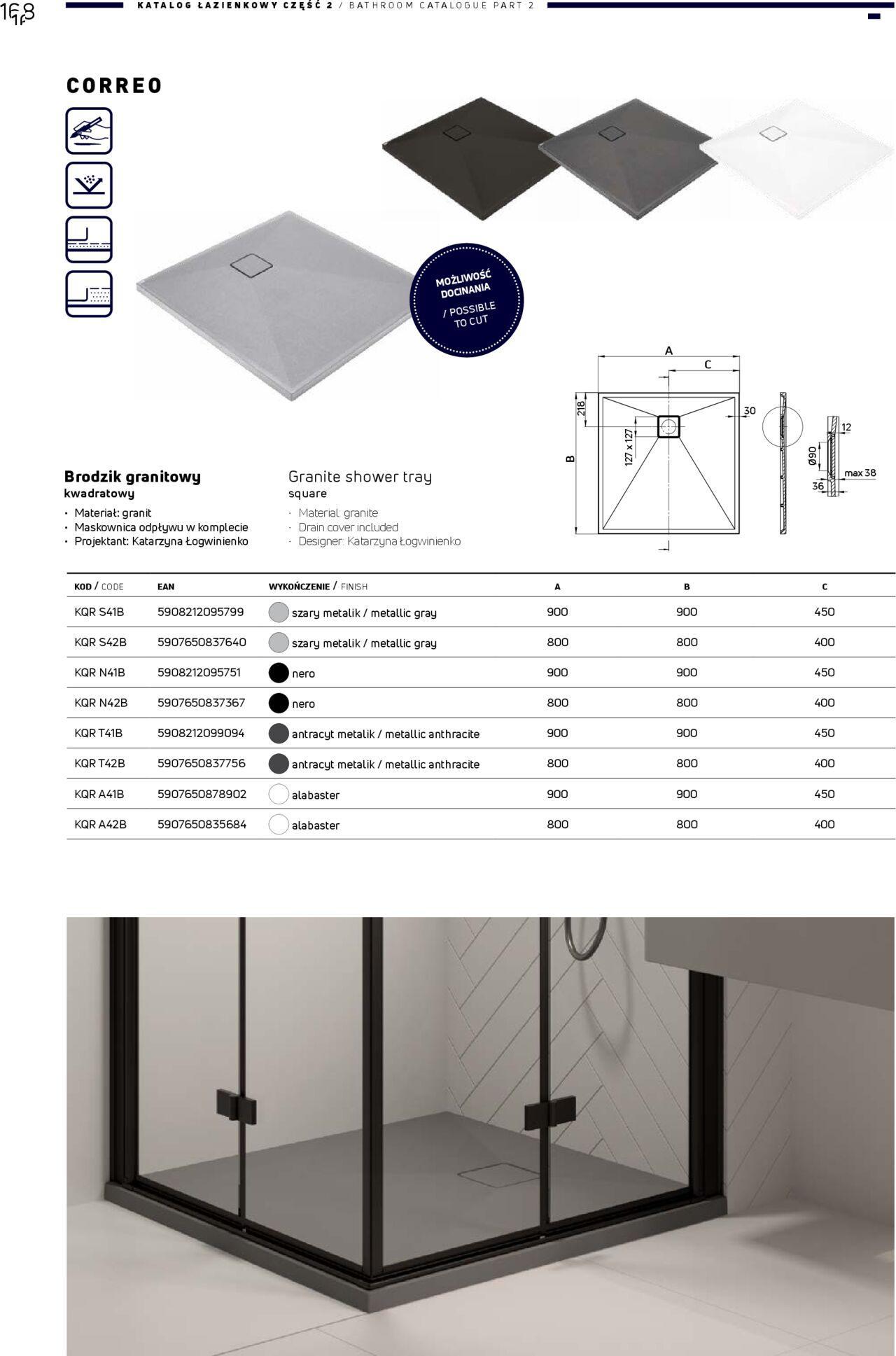 Deante Gazetka - Katalog łazienkowy 01.01.2024 - 31.12.2024 168