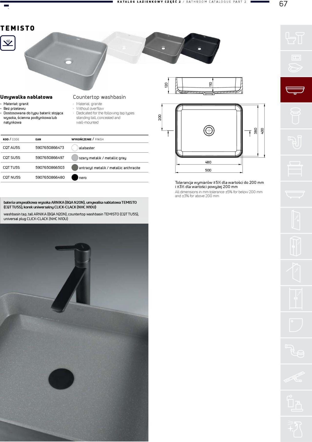 Deante Gazetka - Katalog łazienkowy 01.01.2024 - 31.12.2024 67