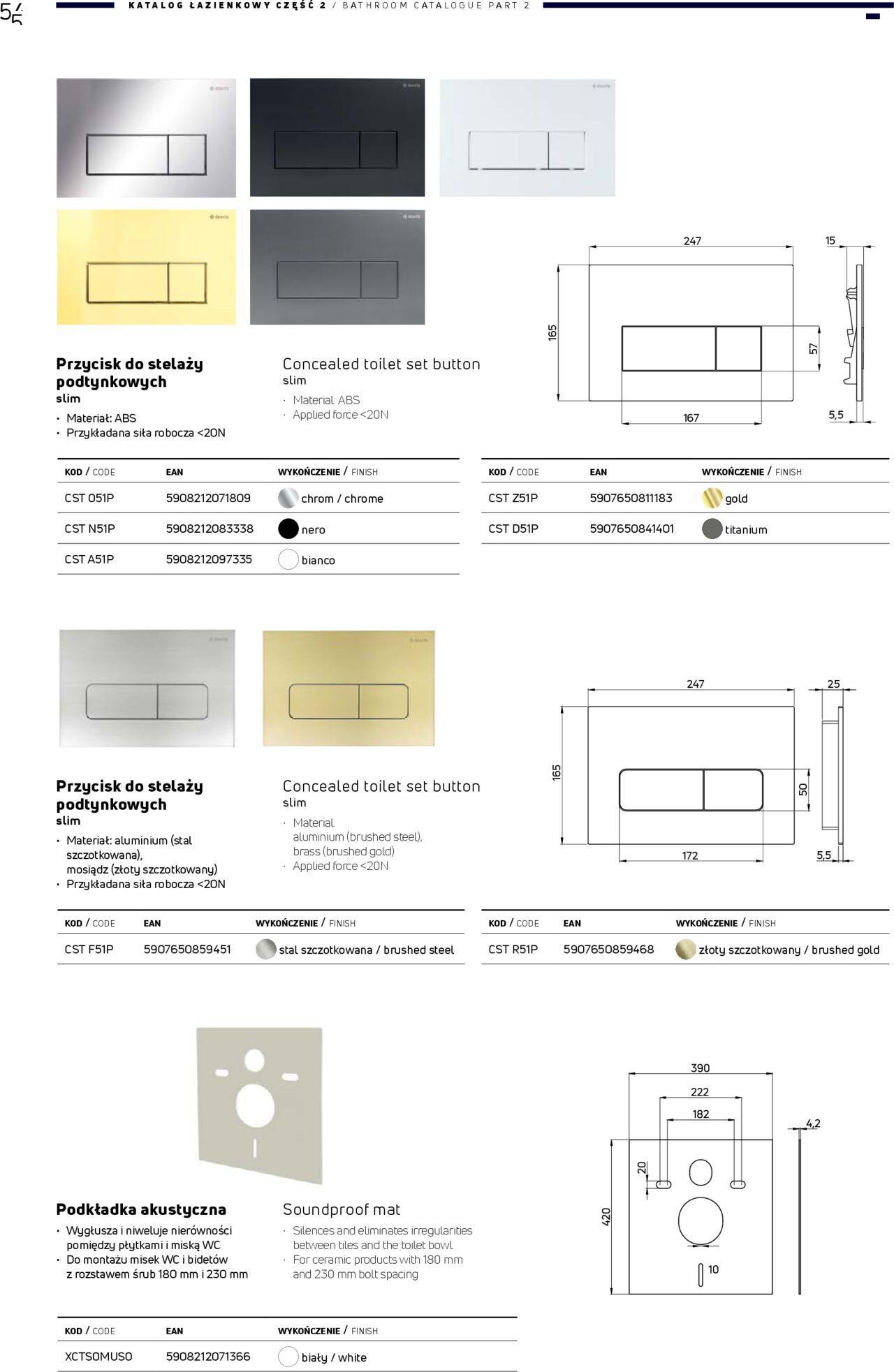 Deante Gazetka - Katalog łazienkowy 01.01.2024 - 31.12.2024 54