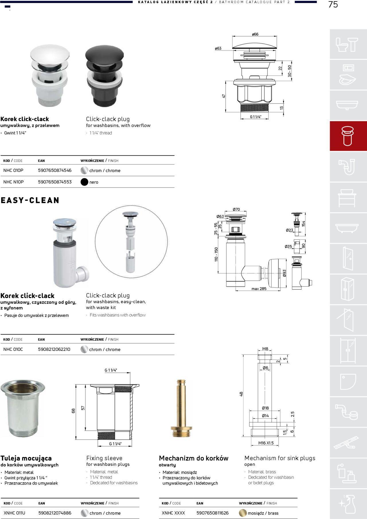 Deante Gazetka - Katalog łazienkowy 01.01.2024 - 31.12.2024 75