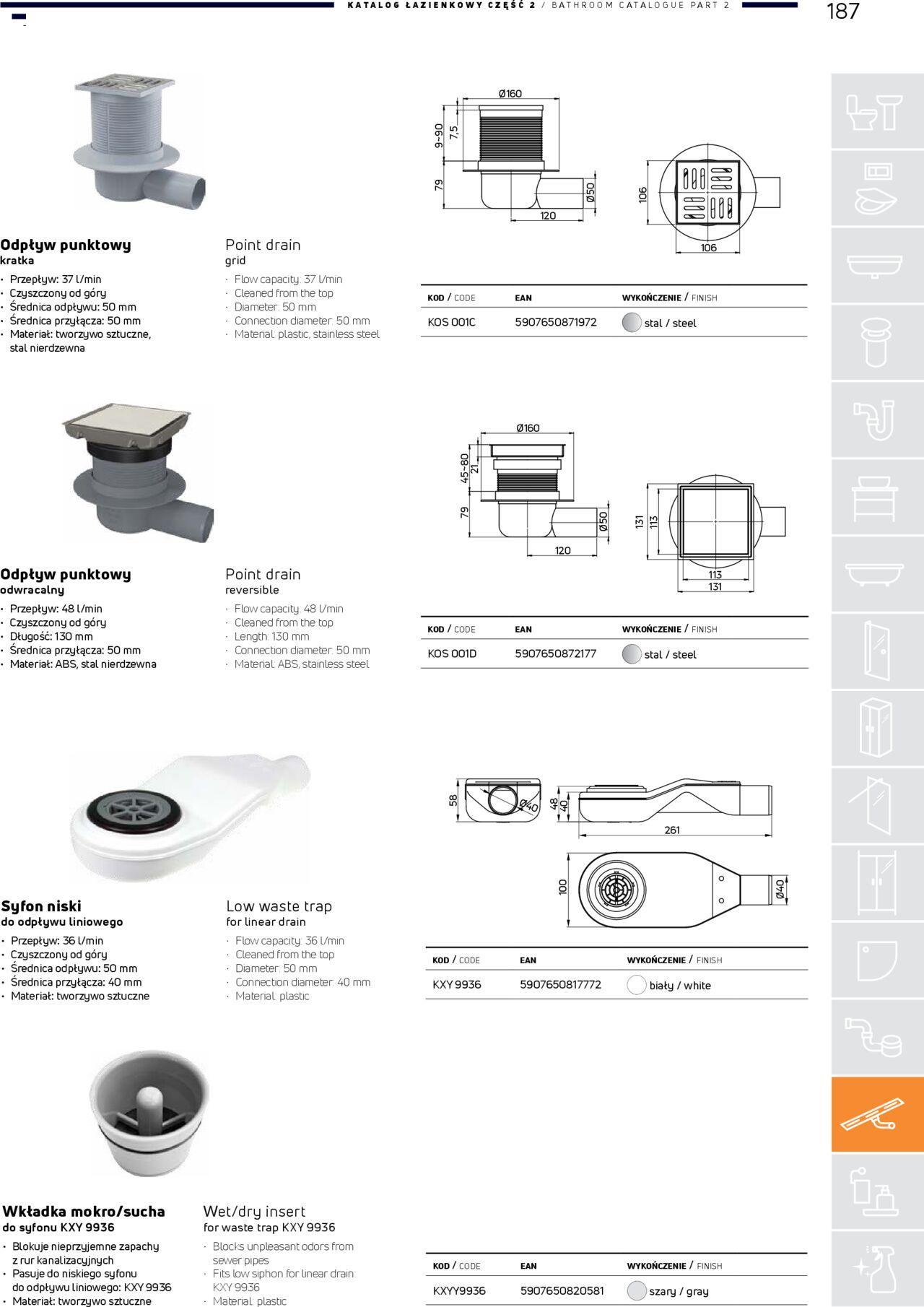 Deante Gazetka - Katalog łazienkowy 01.01.2024 - 31.12.2024 187