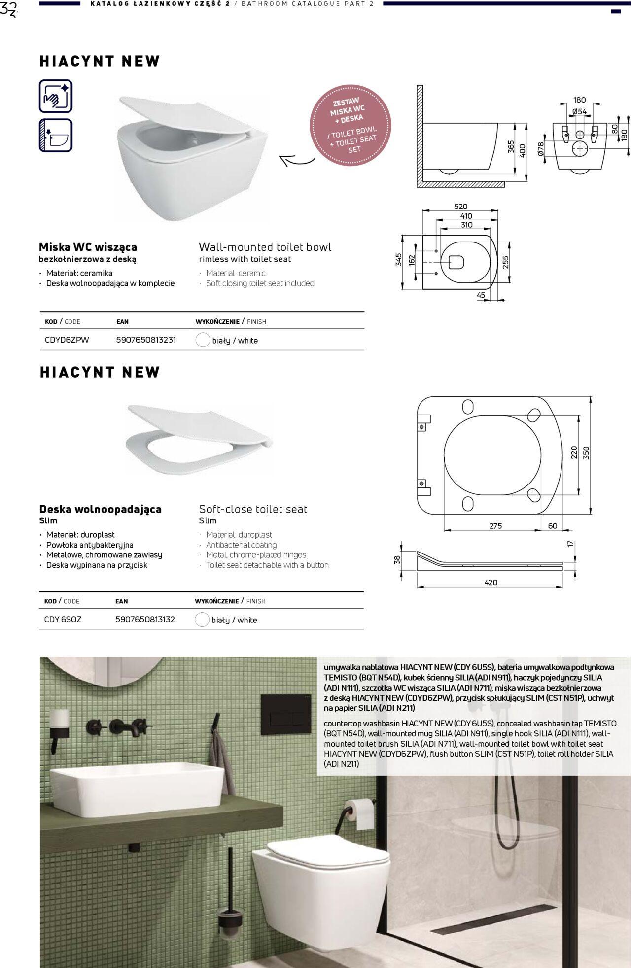 Deante Gazetka - Katalog łazienkowy 01.01.2024 - 31.12.2024 32