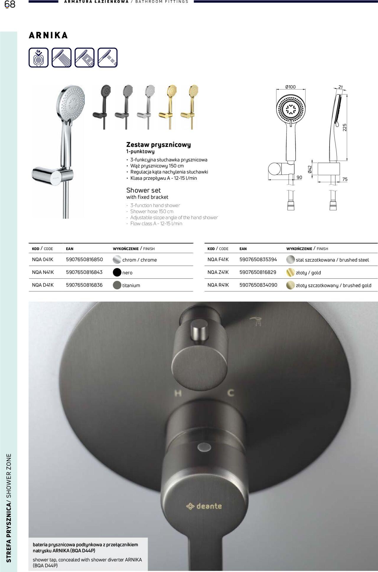 Deante Gazetka - Armatura łazienkowa 01.01.2024 - 31.12.2024 68