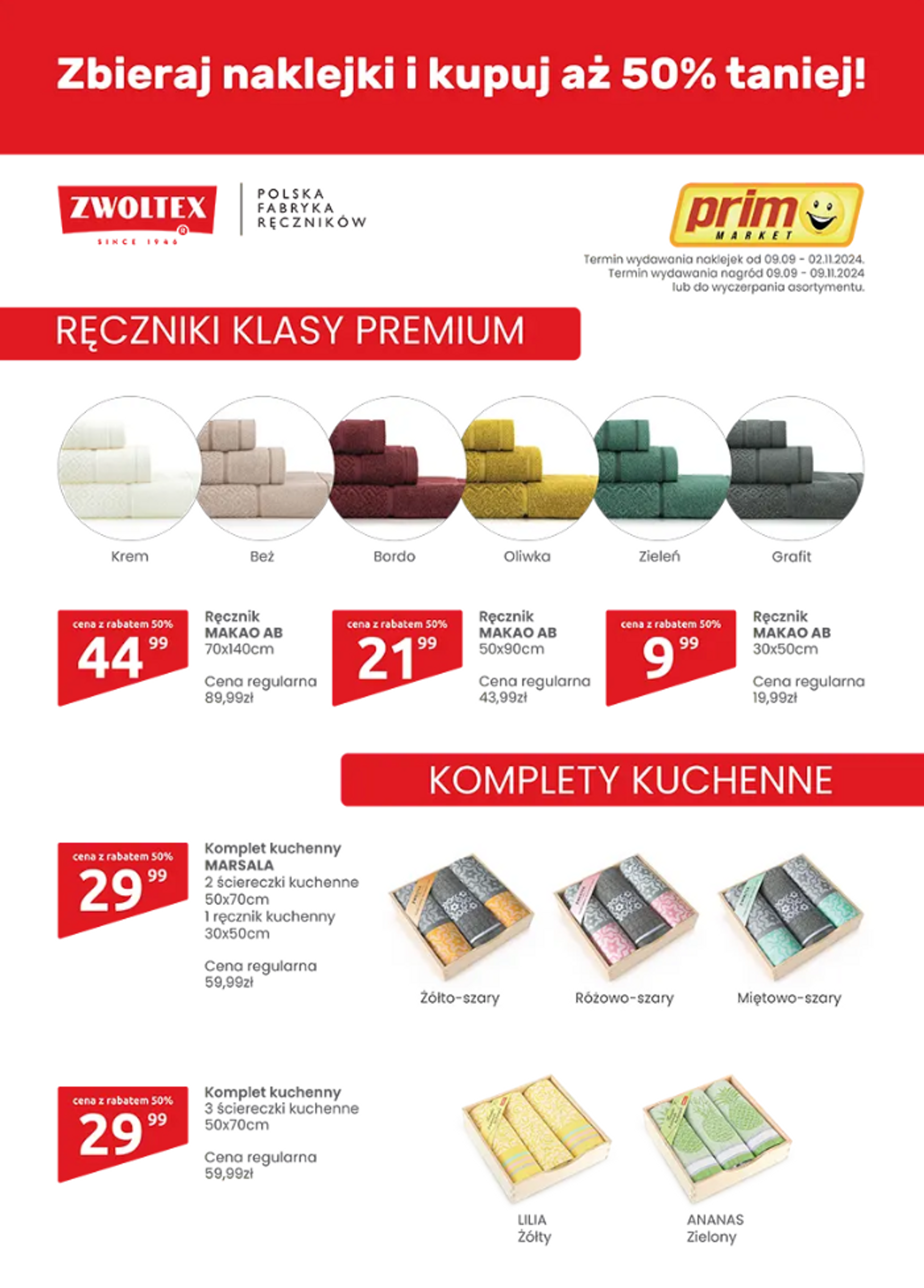 Aktualna Prim Market - Premium Zwoltex gazetka ważna od 09.09. - 02.11.