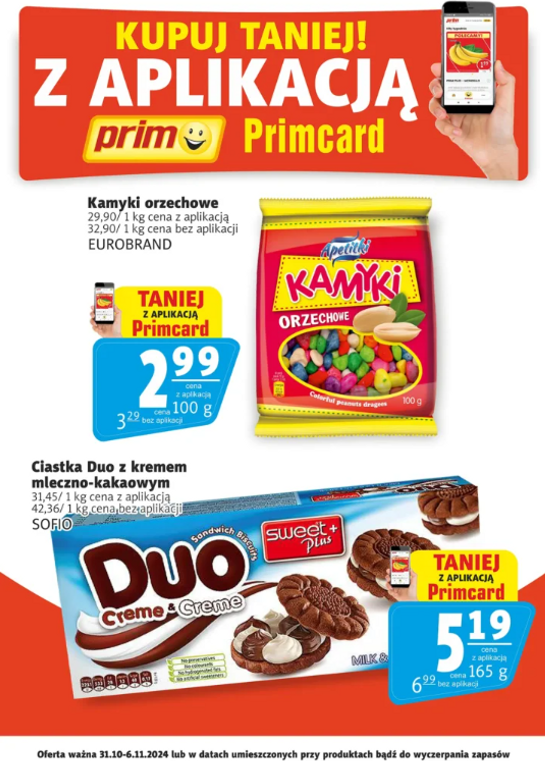 Prim Market - Oferta Primcard gazetka ważna od 31.10. - 06.11.