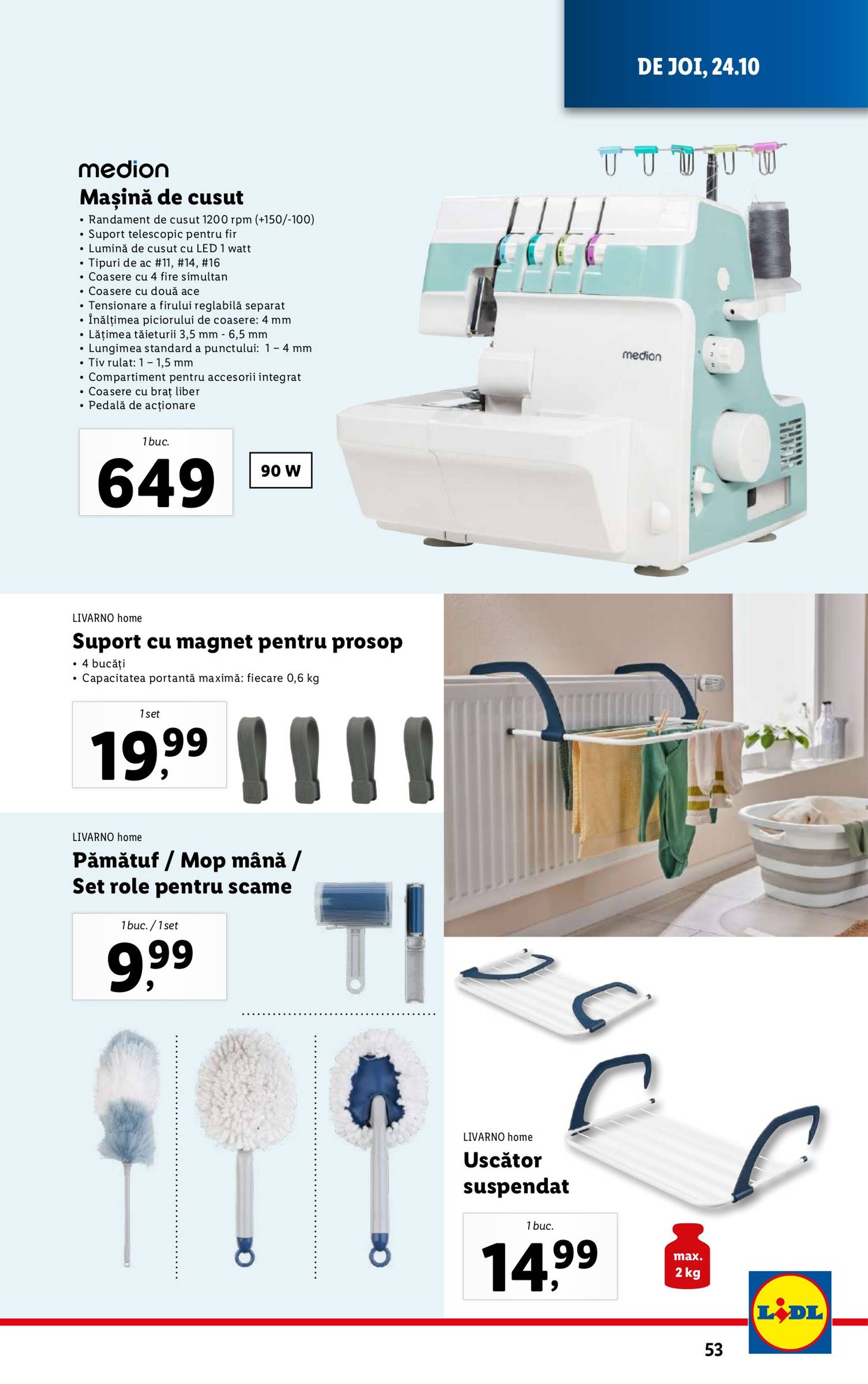 Catalog Lidl valabil din 21.10. - 27.10. 53