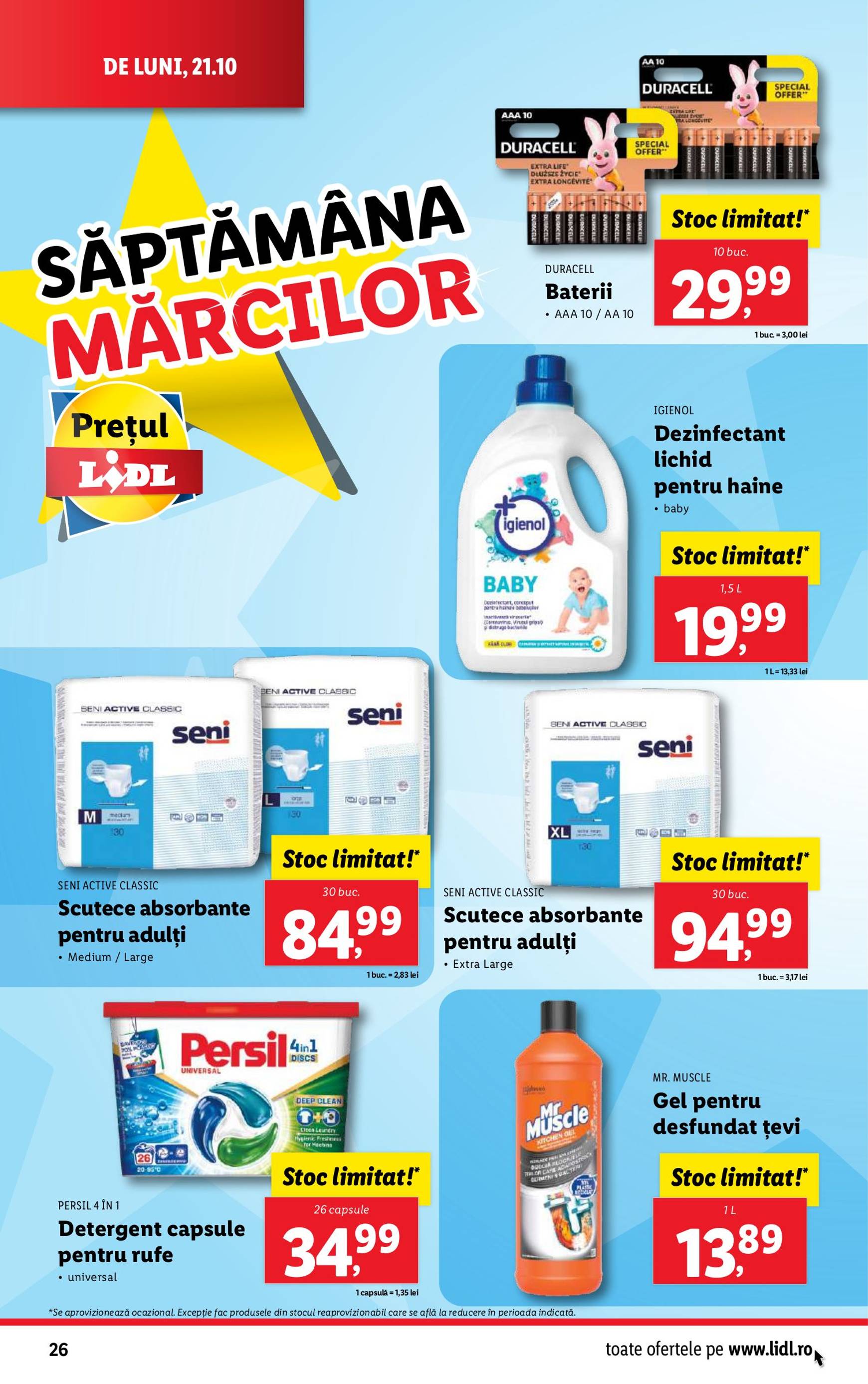 Catalog Lidl valabil din 21.10. - 27.10. 26