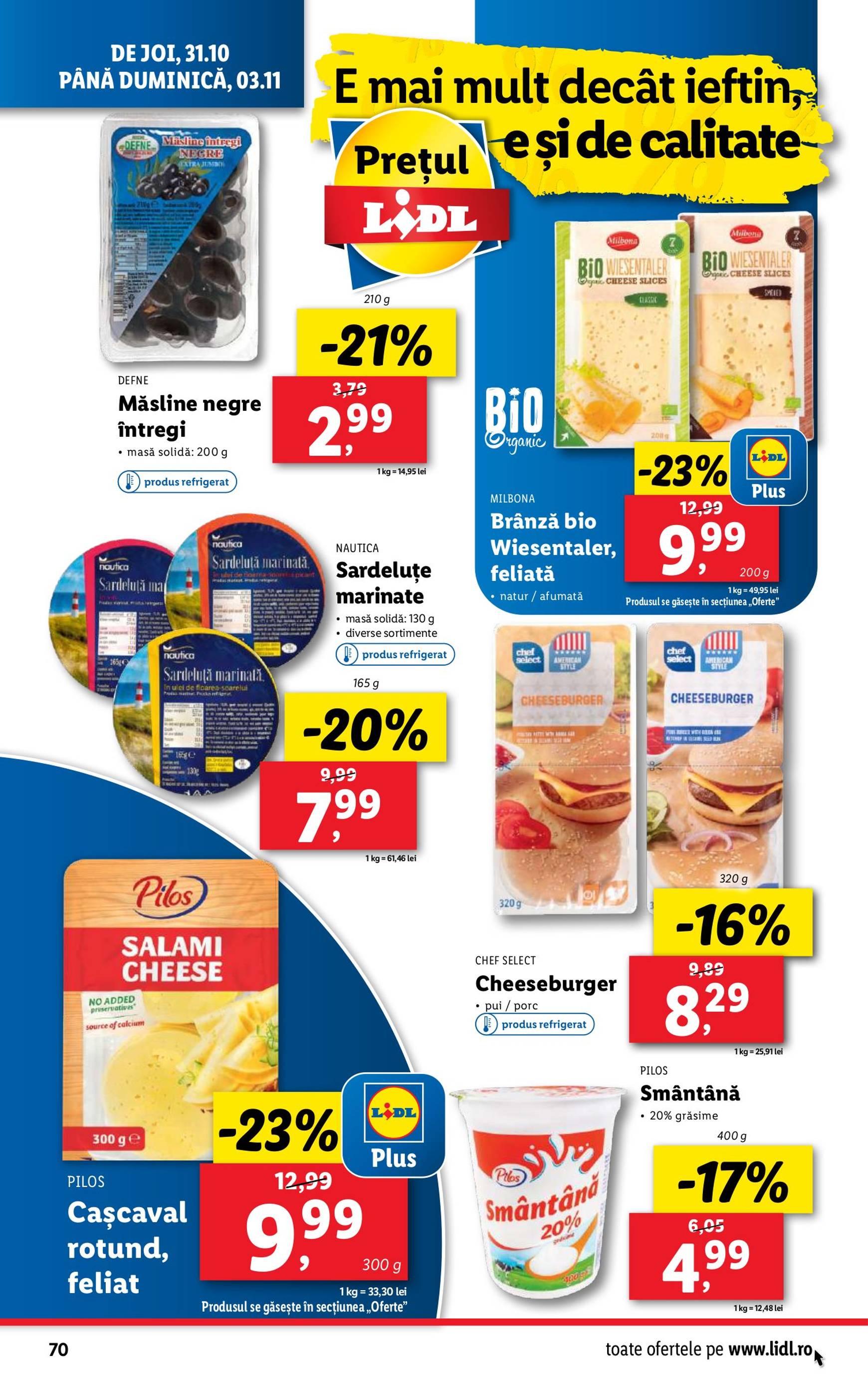 Catalog Lidl valabil din 28.10. - 03.11. 70