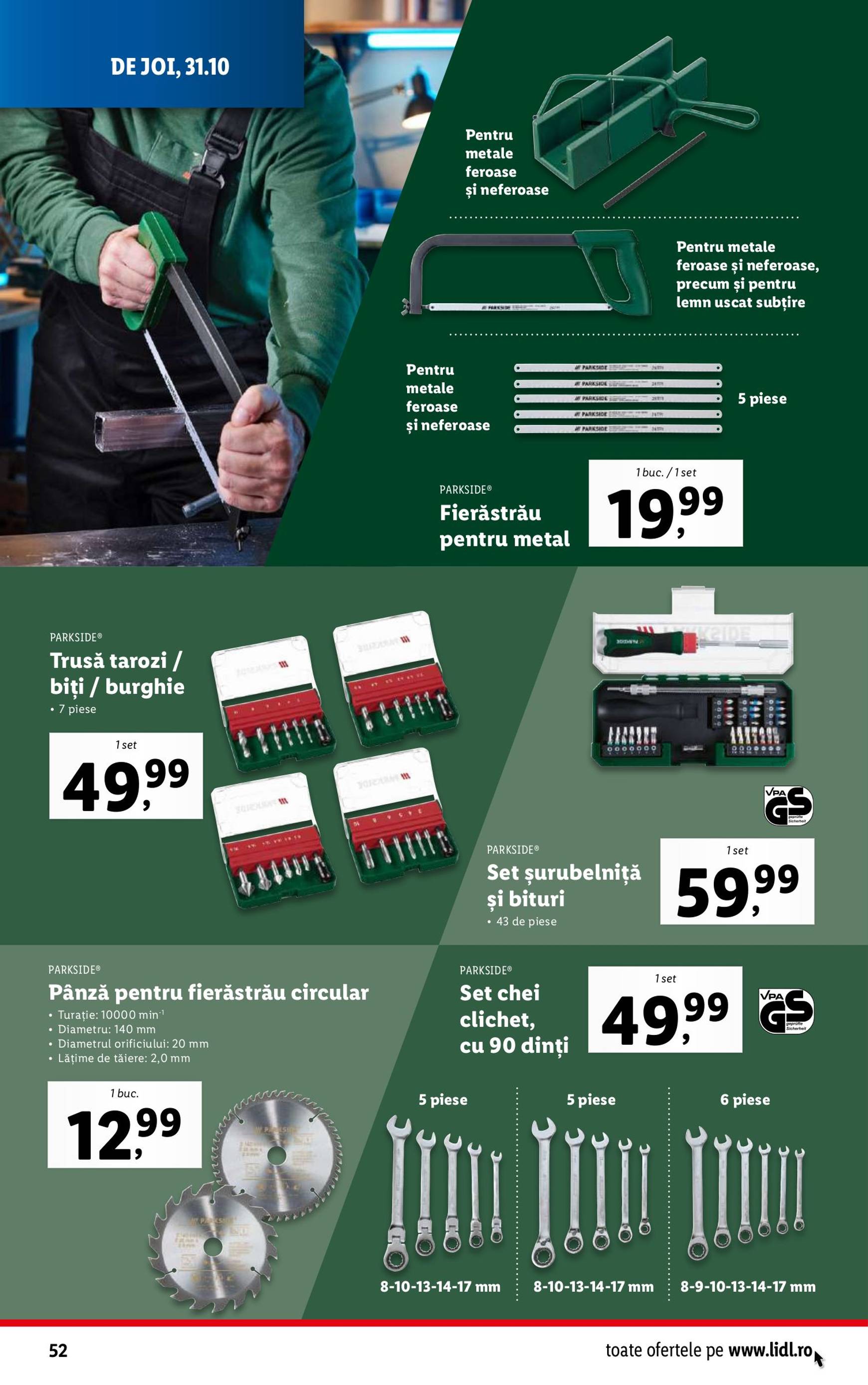 Catalog Lidl valabil din 28.10. - 03.11. 52