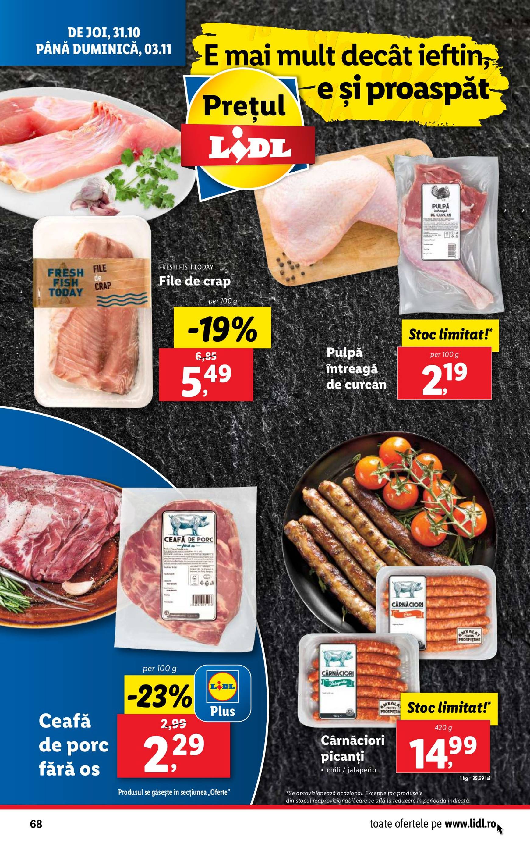 Catalog Lidl valabil din 28.10. - 03.11. 68