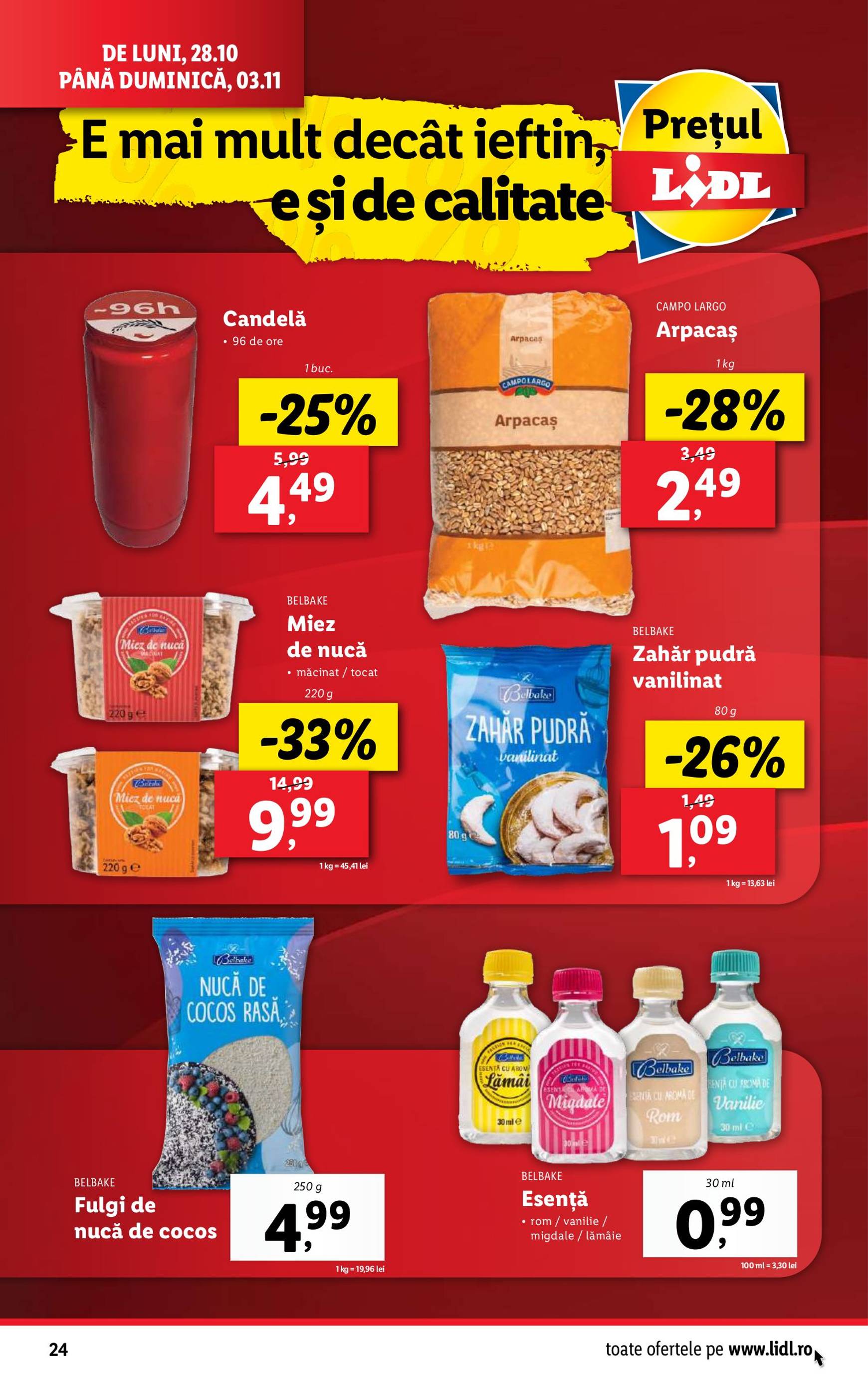 Catalog Lidl valabil din 28.10. - 03.11. 24