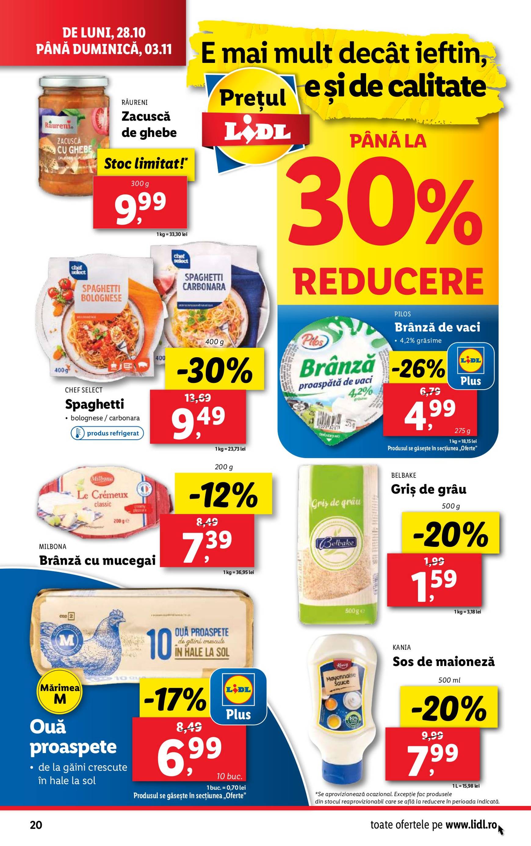 Catalog Lidl valabil din 28.10. - 03.11. 20