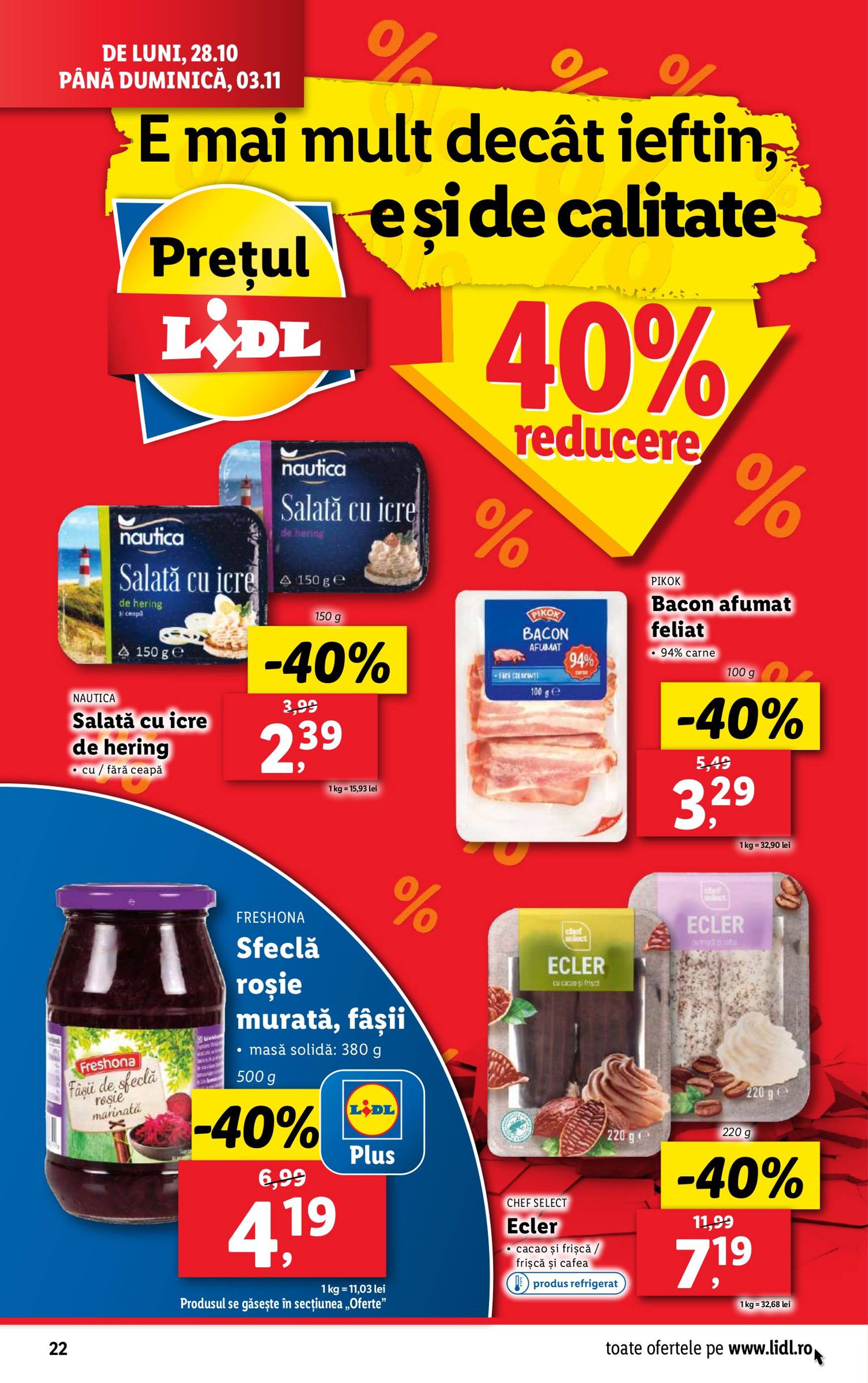 Catalog Lidl valabil din 28.10. - 03.11. 22