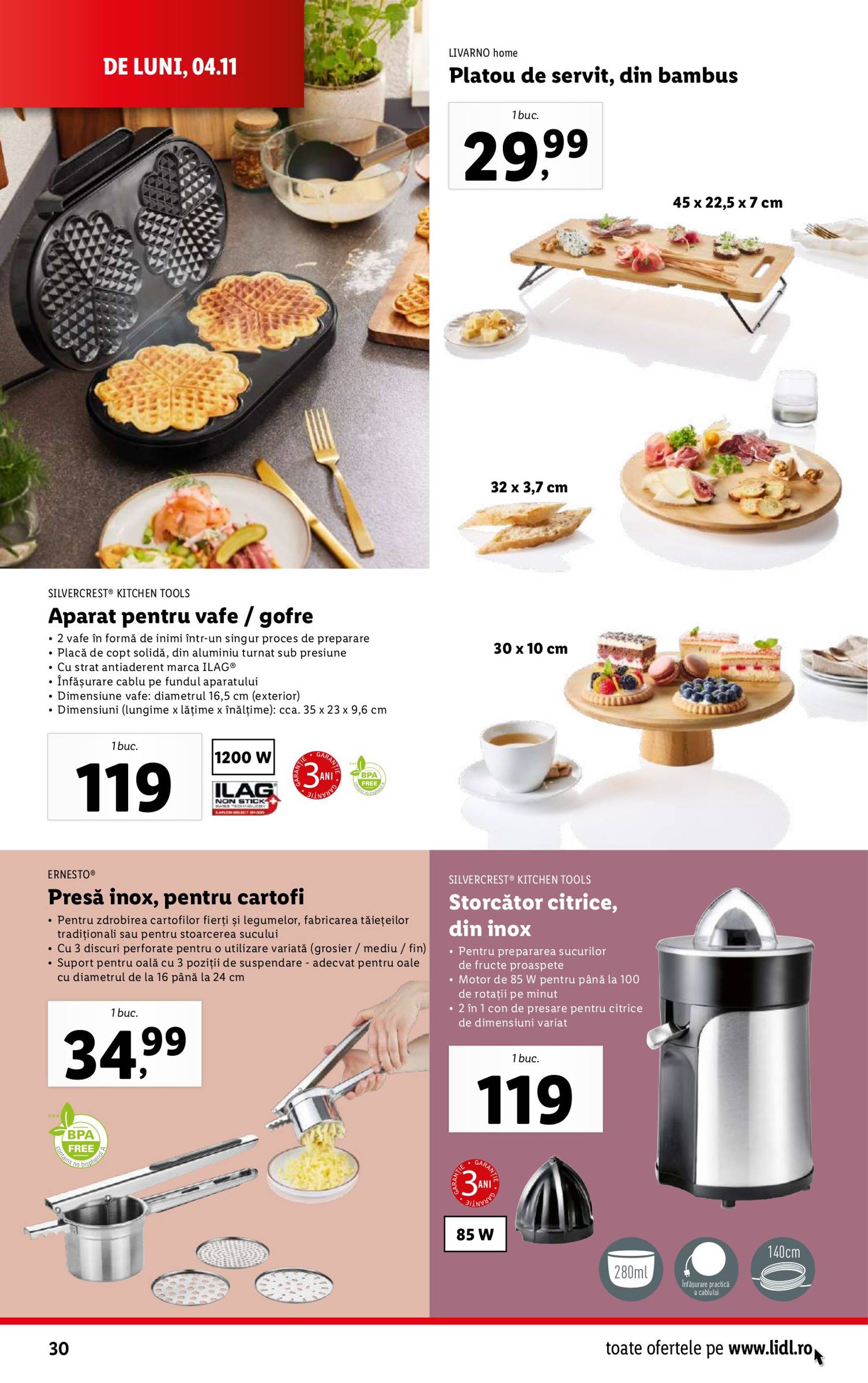 Catalog Lidl valabil din 04.11. - 10.11. 30