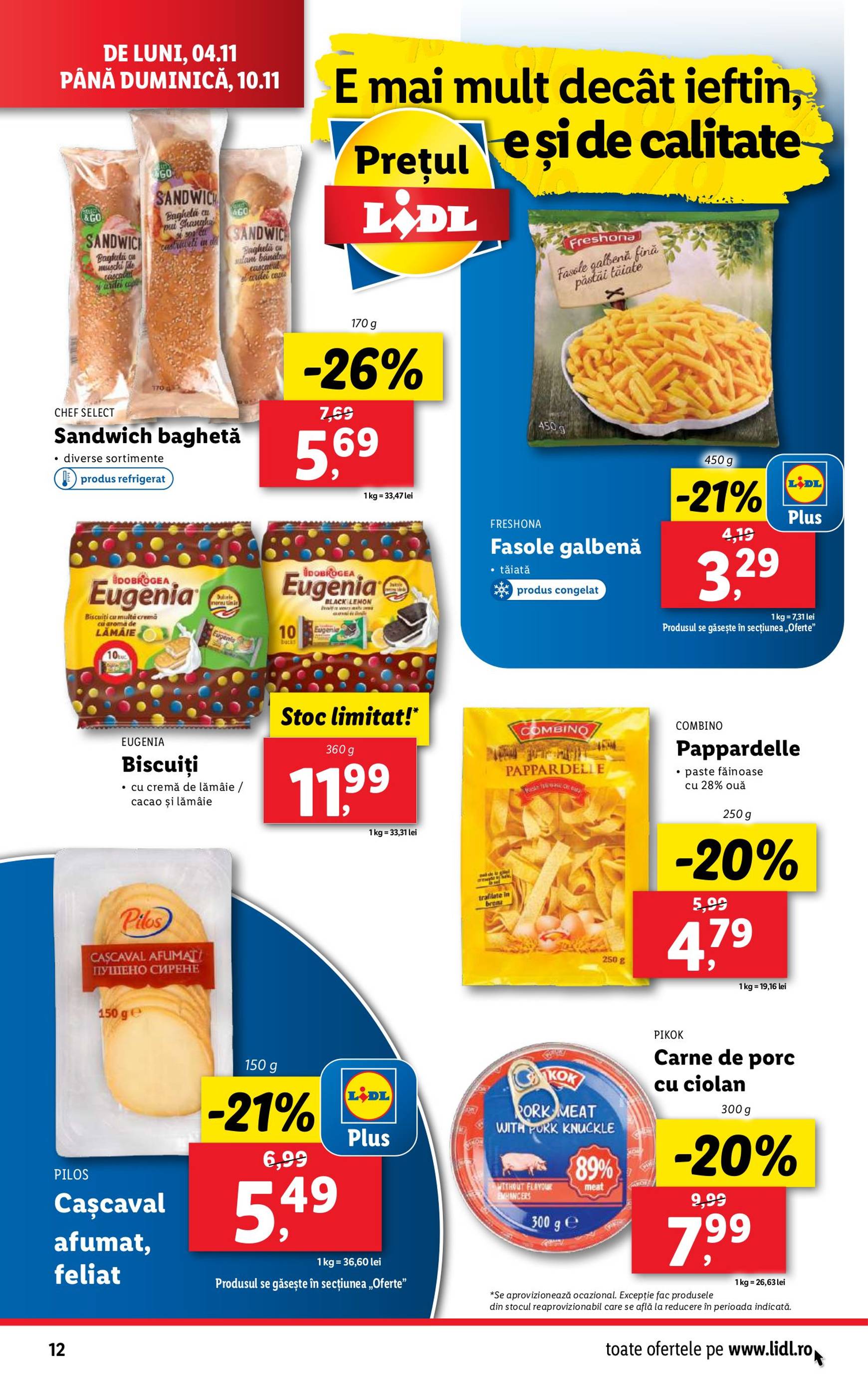 Catalog Lidl valabil din 04.11. - 10.11. 12