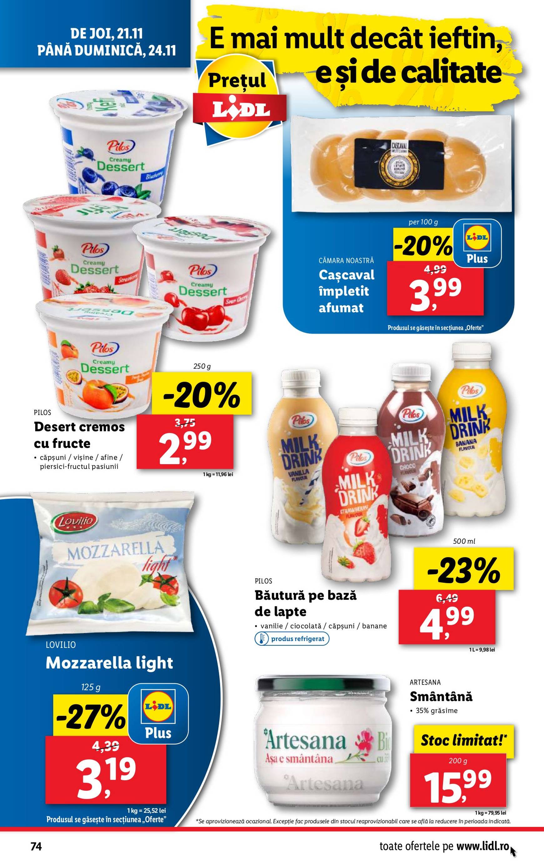 Catalog Lidl valabil din 18.11. - 24.11. 74