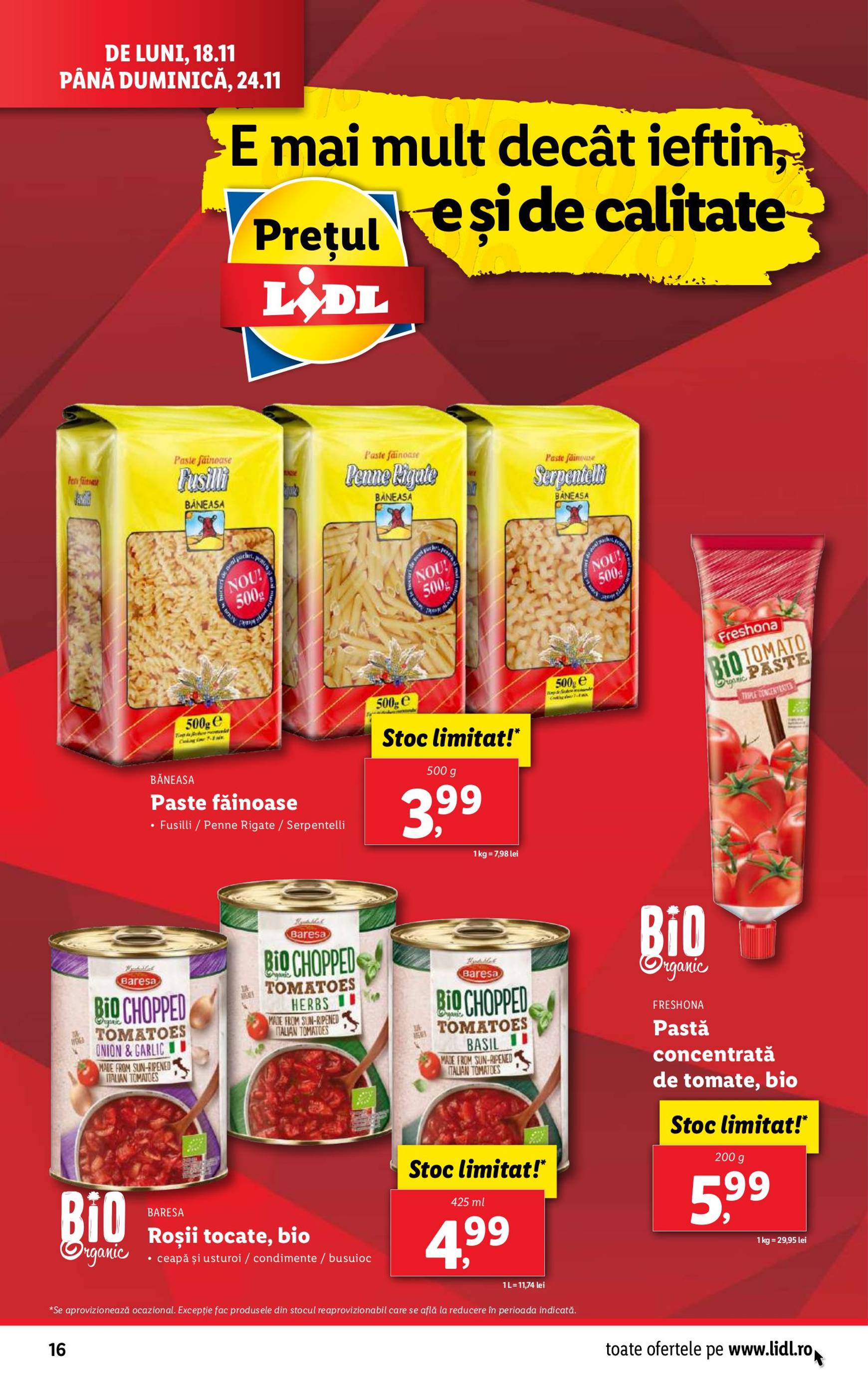 Catalog Lidl valabil din 18.11. - 24.11. 16