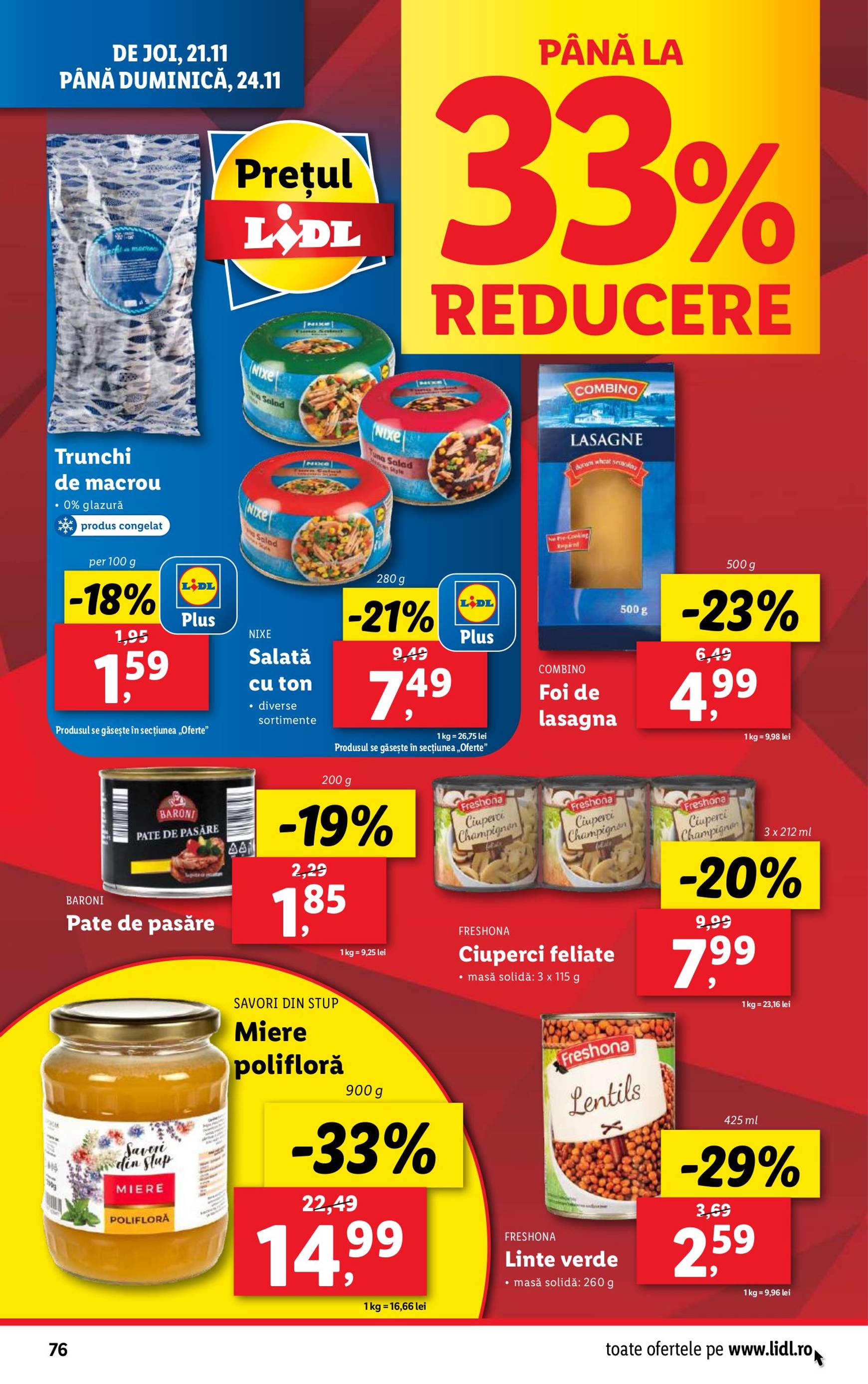 Catalog Lidl valabil din 18.11. - 24.11. 76