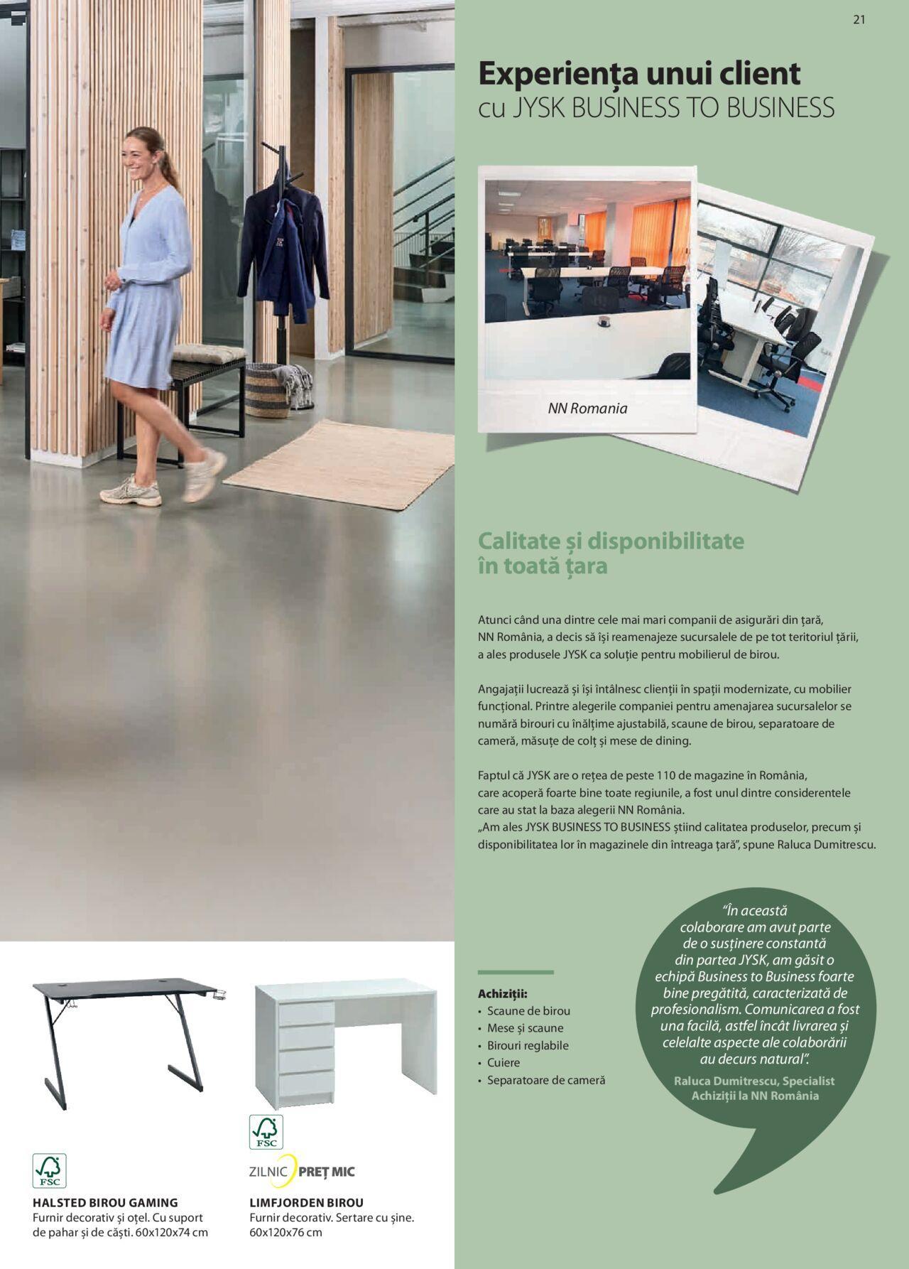 JYSK catalog - Business to Business de joi 29.02.2024 21