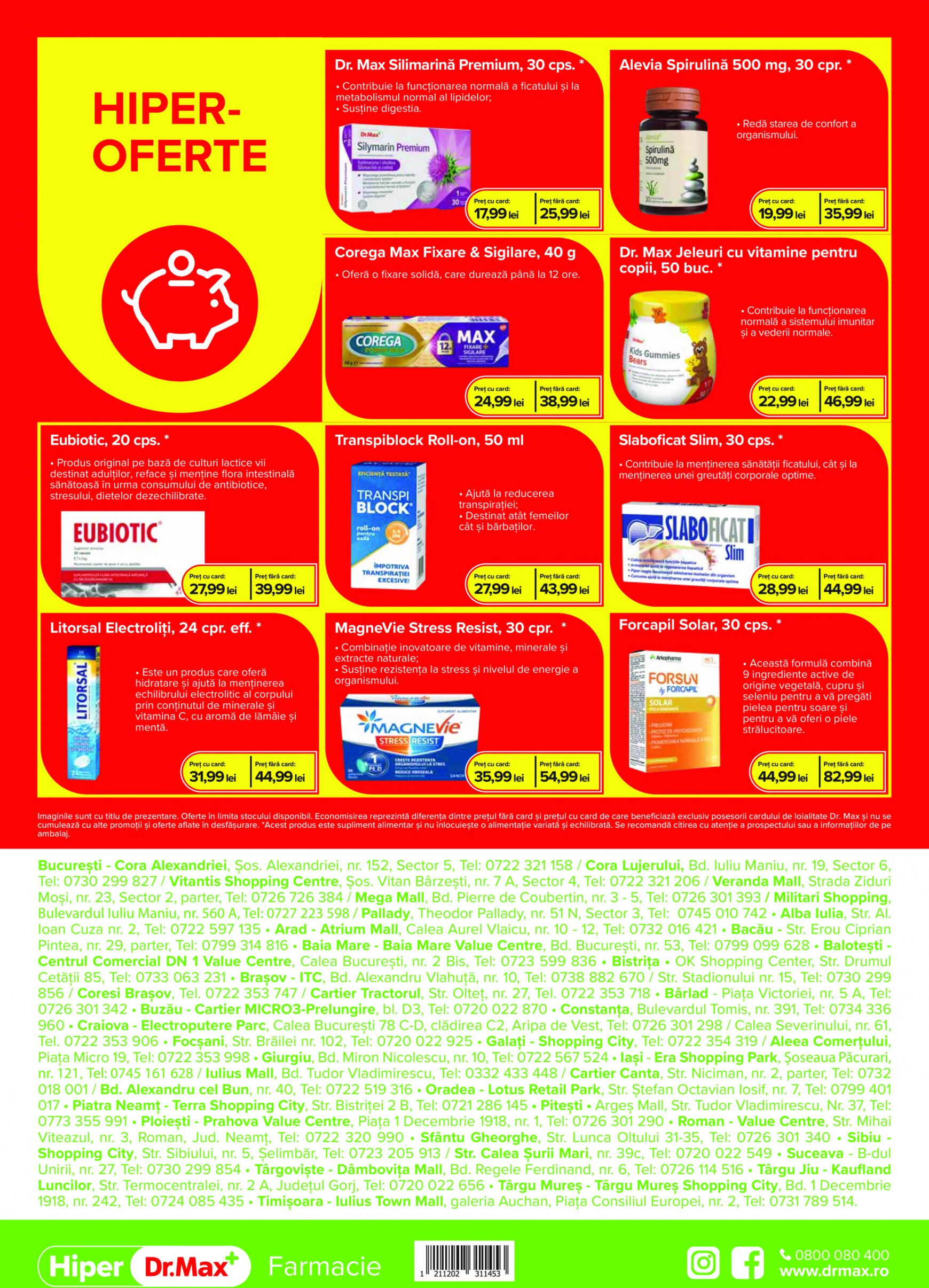 Catalog nou Dr. Max - Hiper Farmacie 01.08. - 31.08. 8