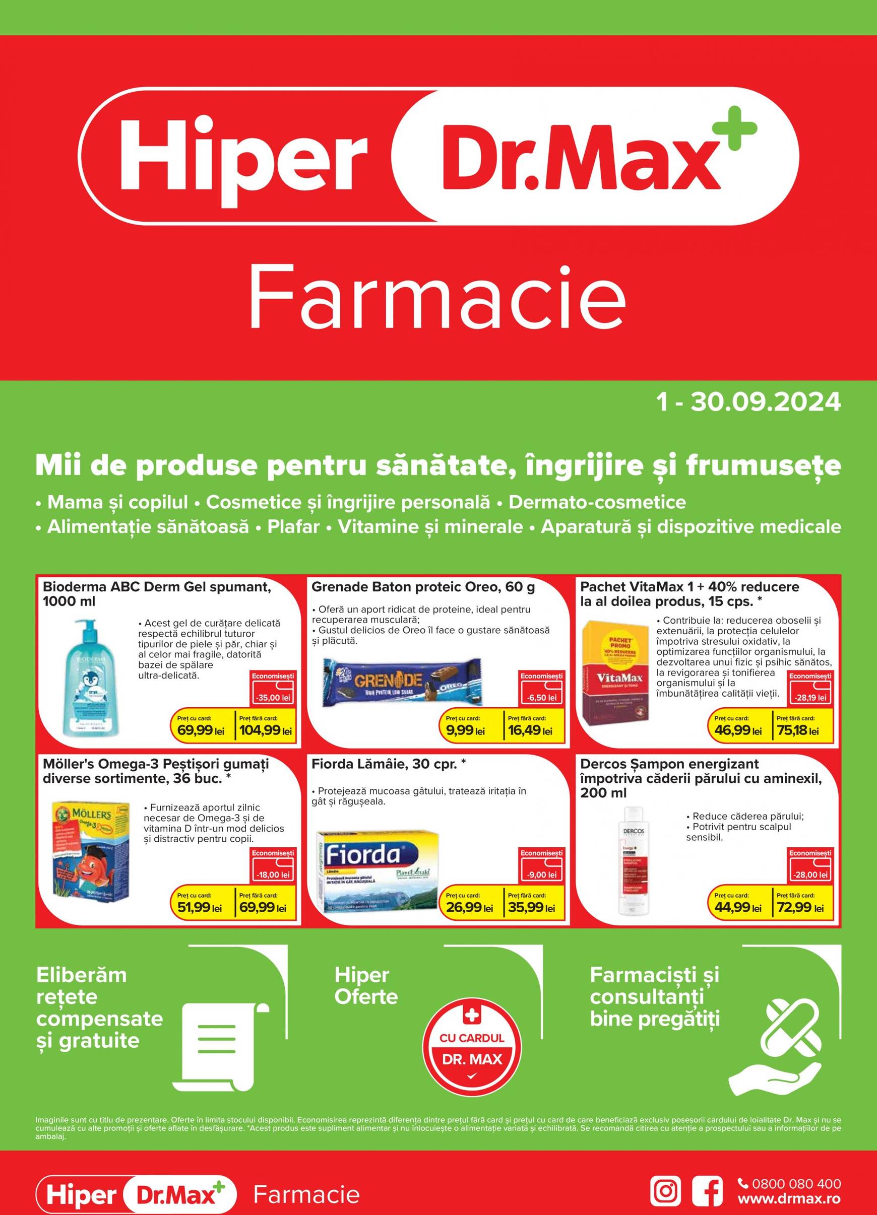 Catalog nou Dr. Max - Hiper Farmacie 01.09. - 30.09.