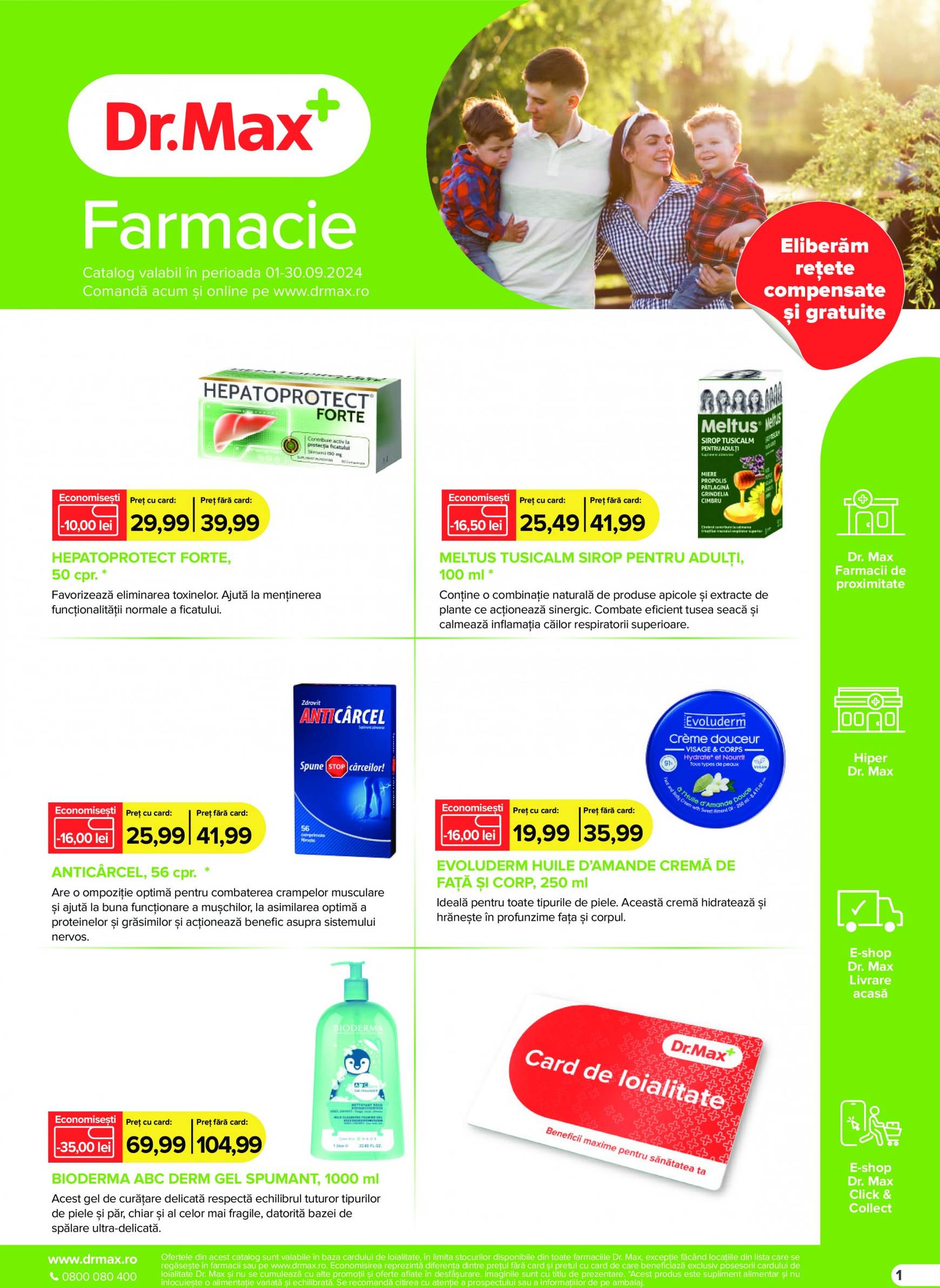 Catalog nou Dr. Max - Farmacie 01.09. - 30.09.