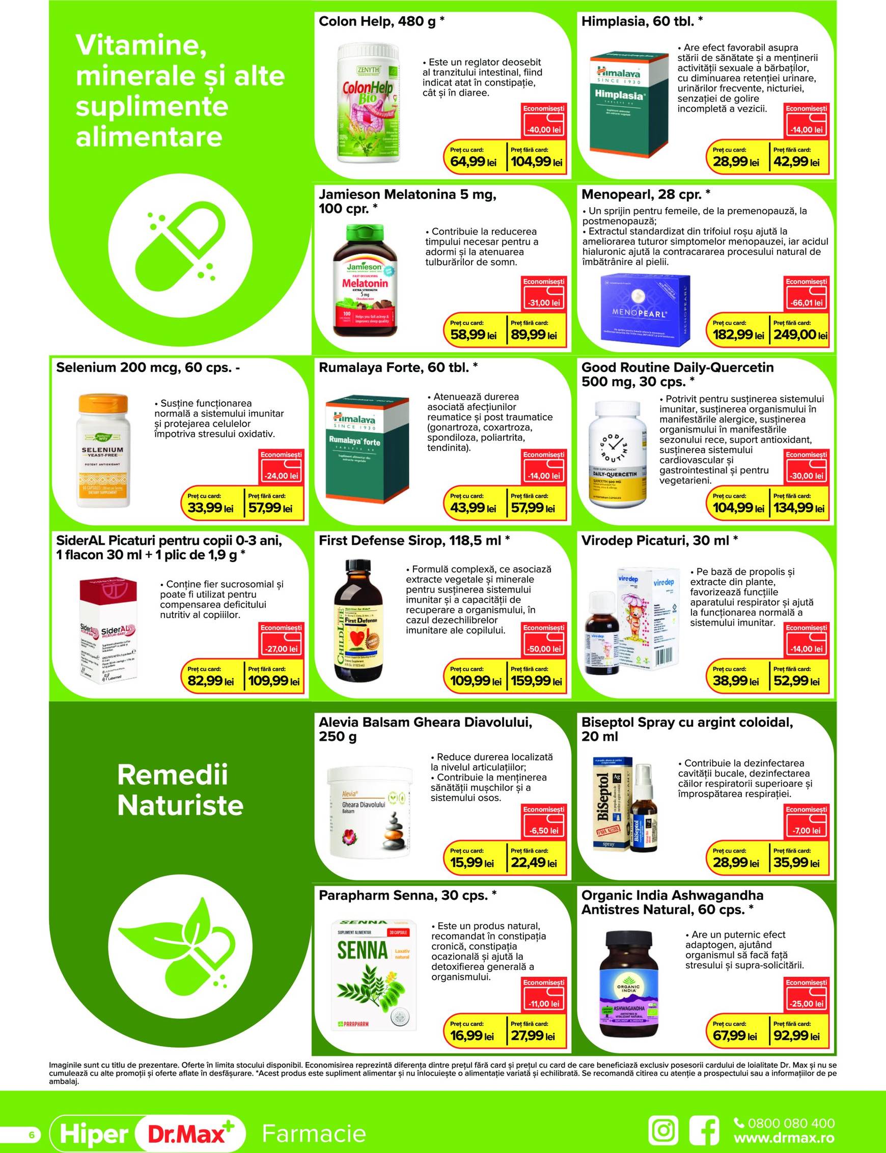 Catalog Dr. Max - Hper Farmacie valabil din 01.10. - 31.10. 6