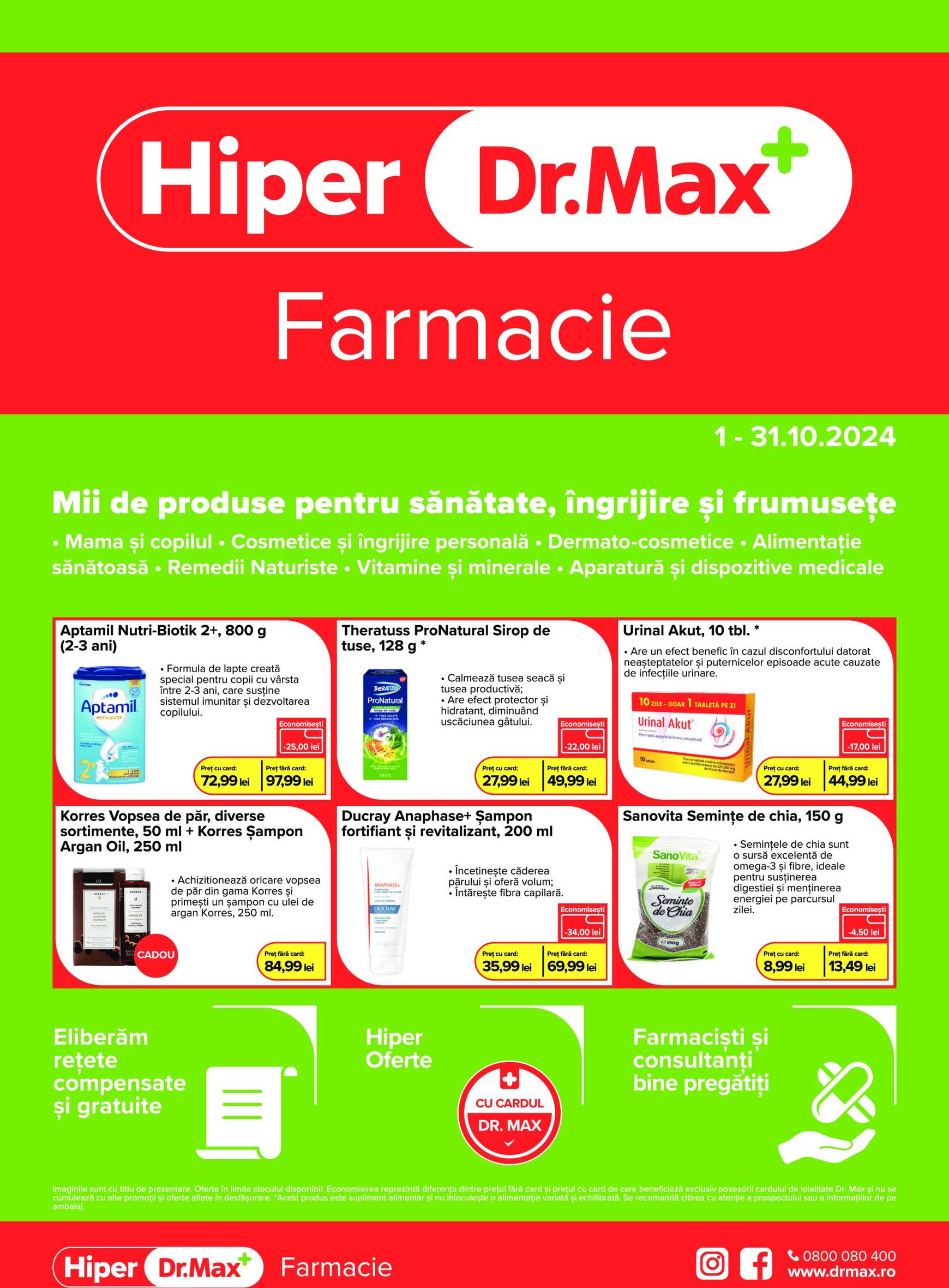 Catalog Dr. Max - Hper Farmacie valabil din 01.10. - 31.10.