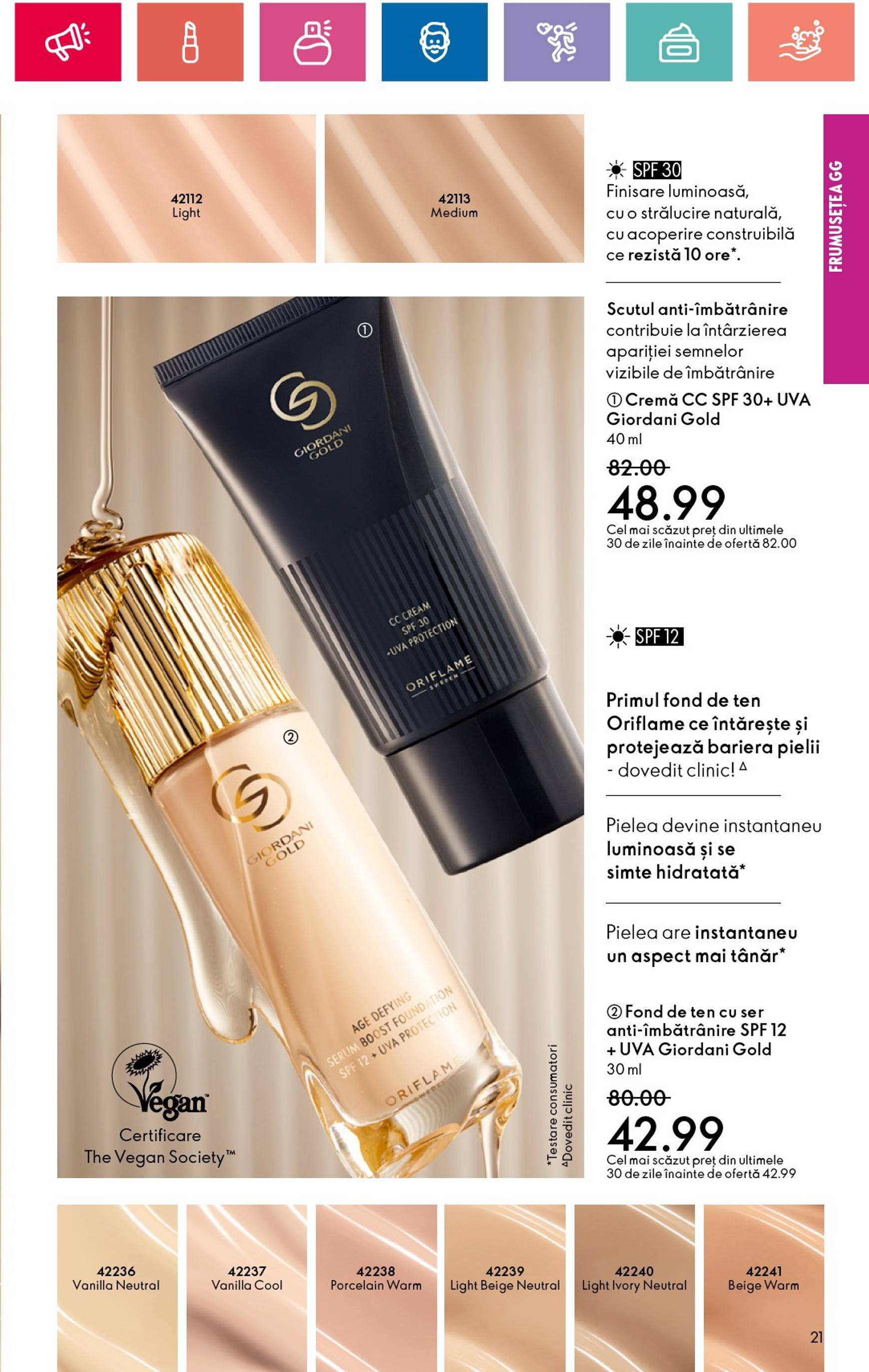 Catalog Oriflame valabil din 20.10. - 09.11. 21