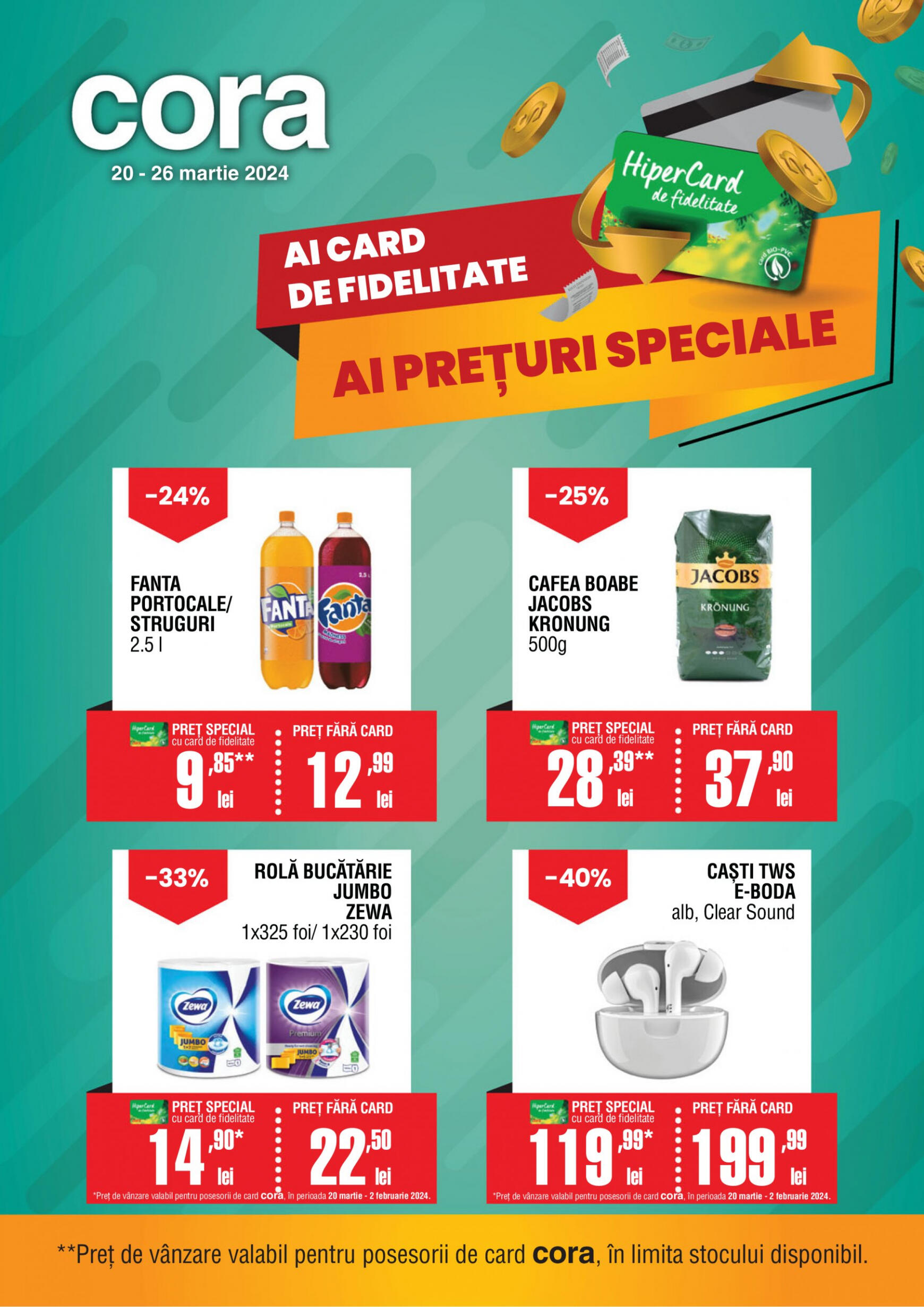 Cora - Catalog oferte prin card valabil de 20.03.2024