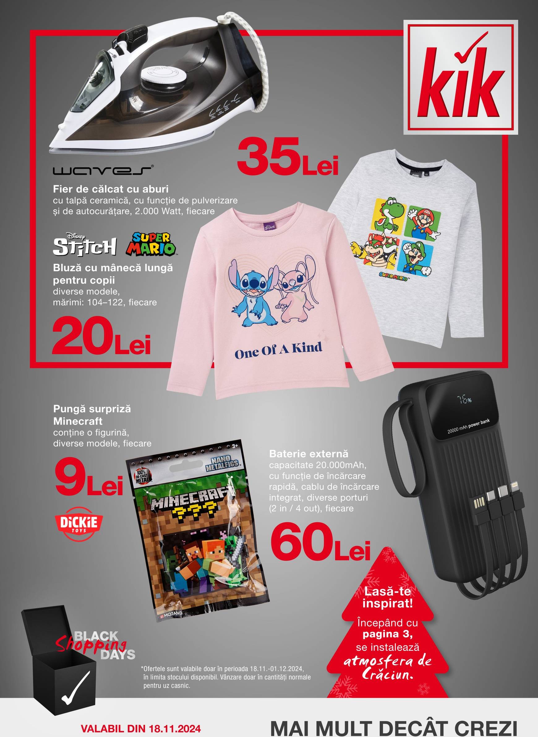 Catalog KiK - Black Friday valabil din 18.11. - 01.12.