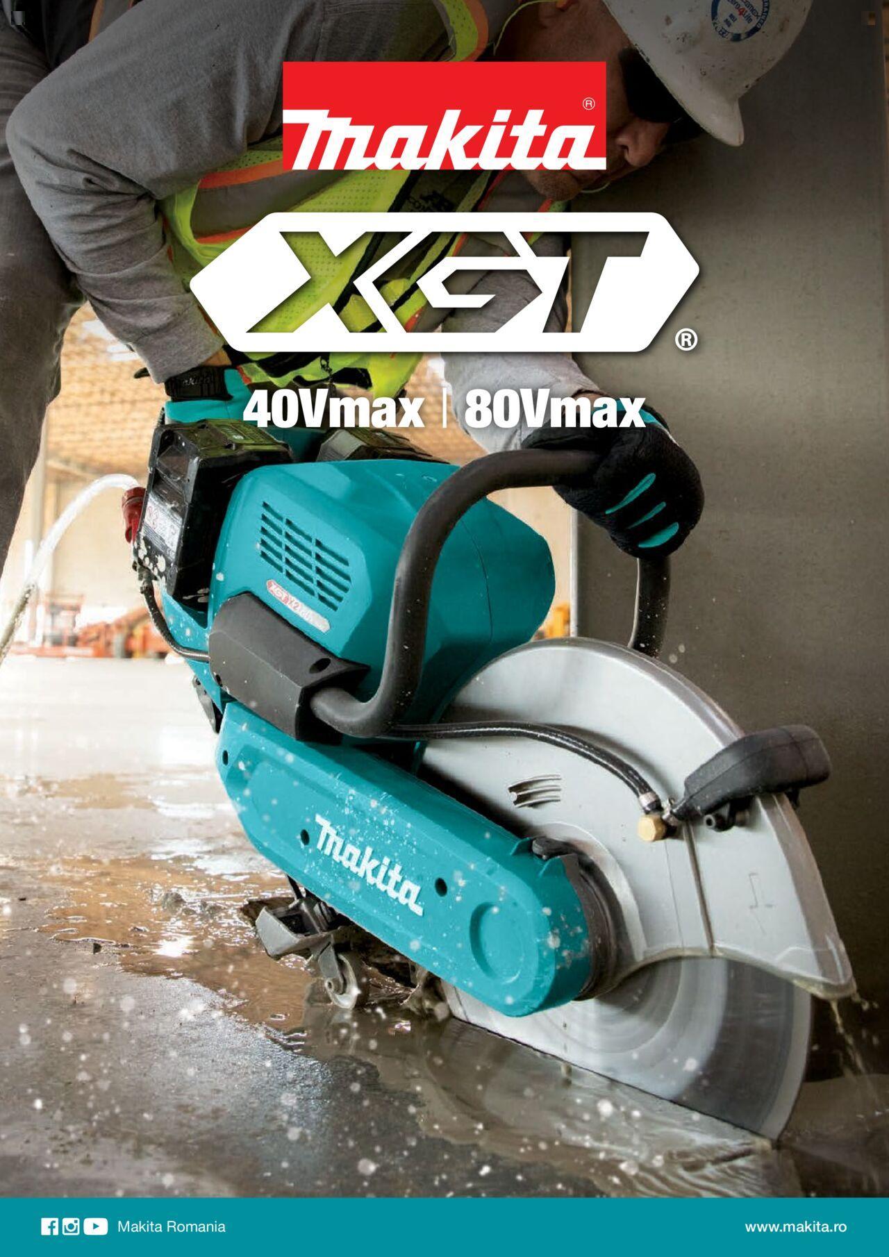 Makita catalog - Mașini cu acumulatori XGT 40Vmax / 80Vmax de joi 01.02.2024